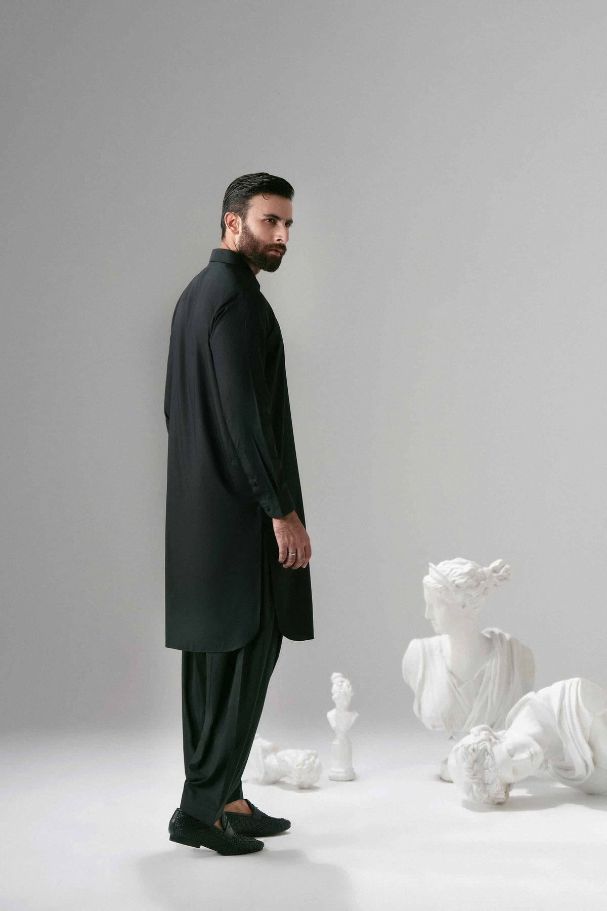 Nishat UK - Black Solids  Boski 2 Pieces ready to wear 