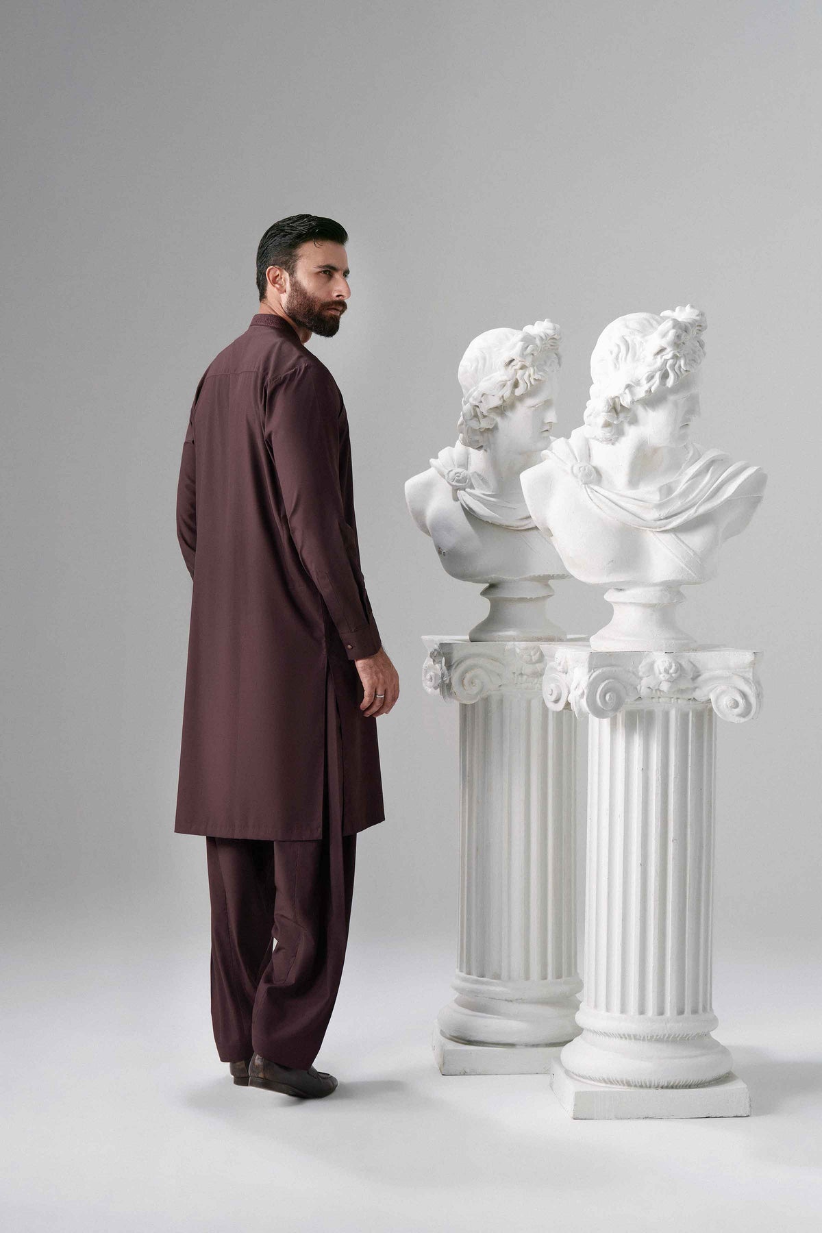 Nishat UK - Maroon Embroidered Wash & Wear 2 Pieces ready to wear 