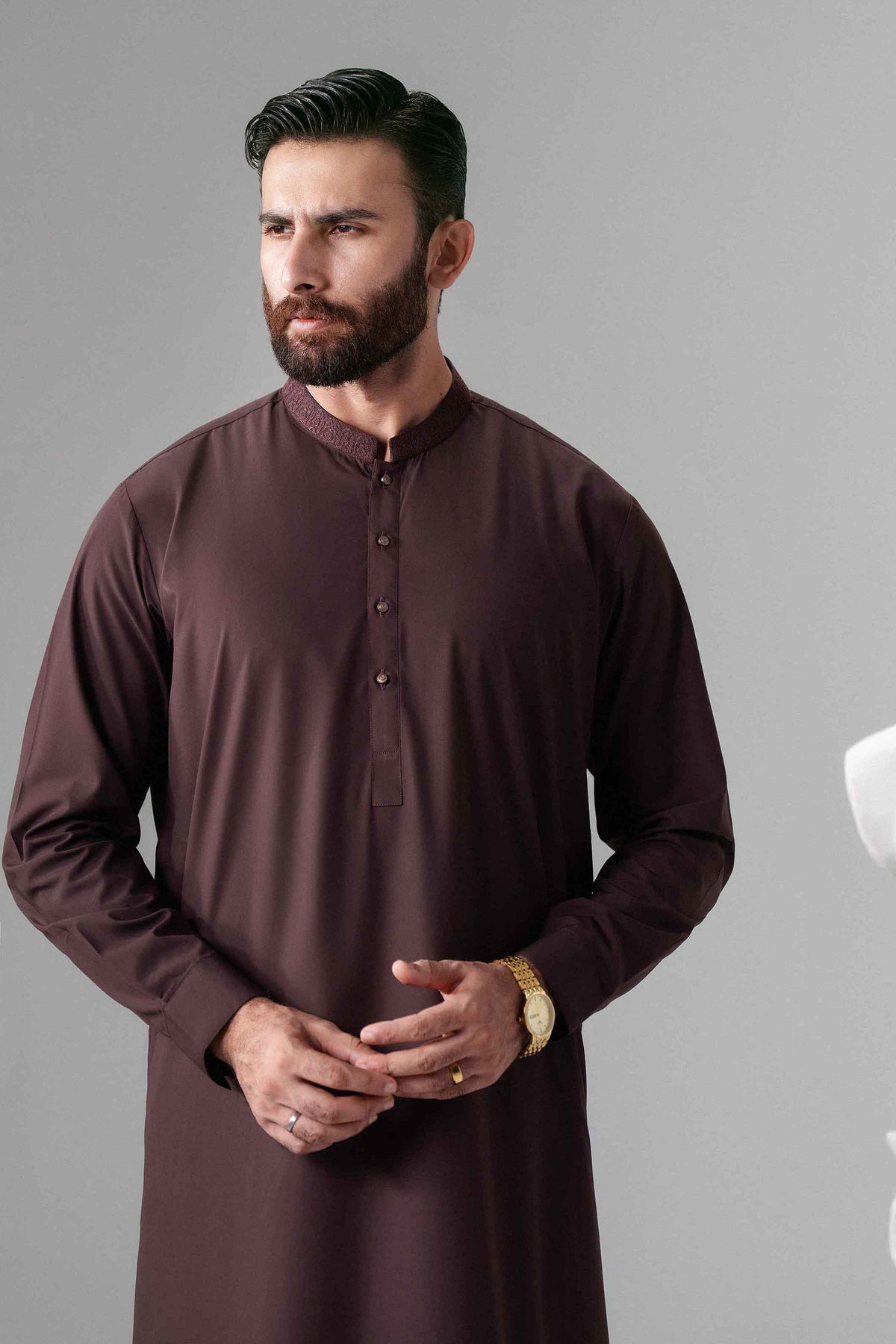 Nishat UK - Maroon Embroidered Wash & Wear 2 Pieces ready to wear 