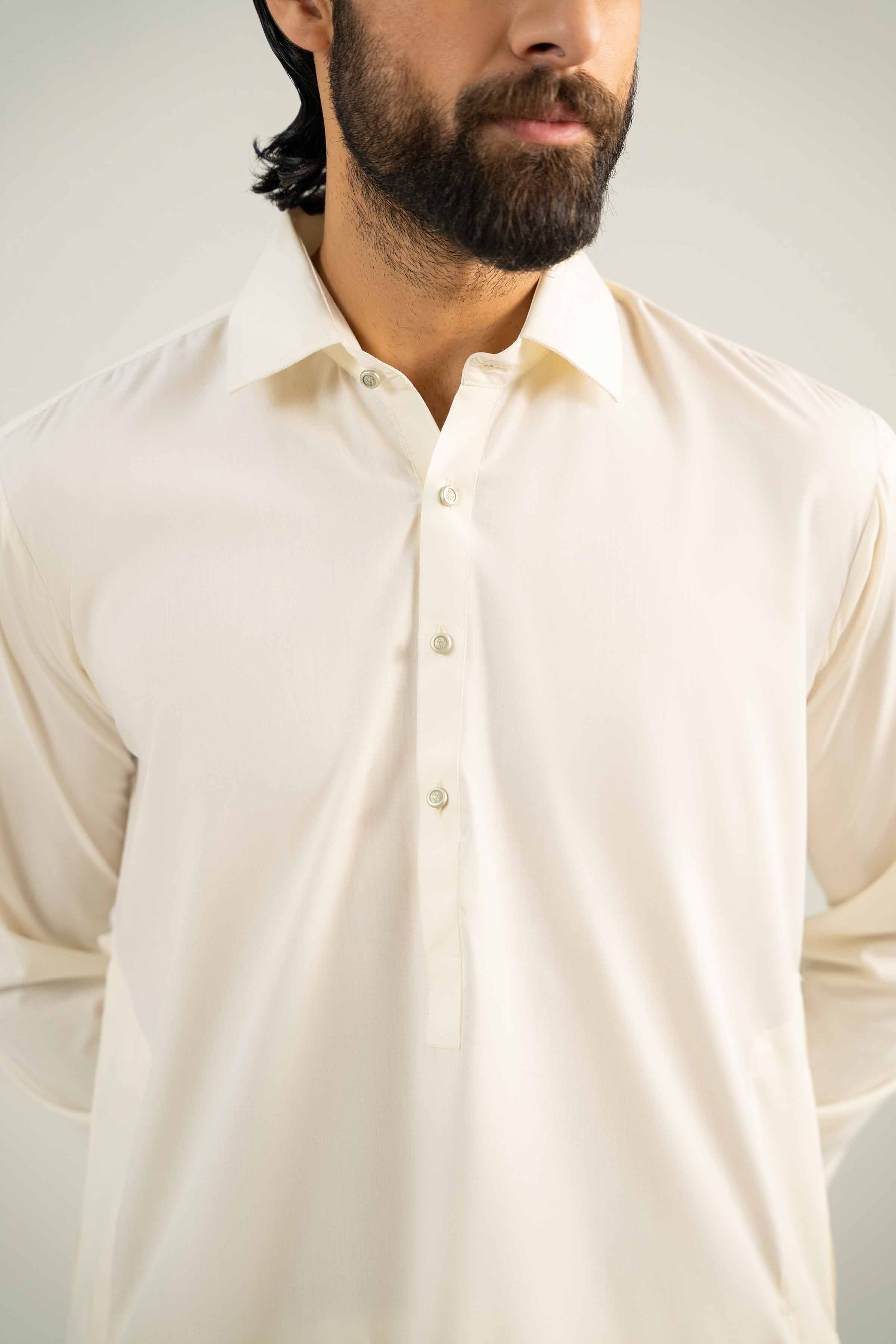 NishatUK - Beige Solids Leisure 2-piece ready to wear Dress