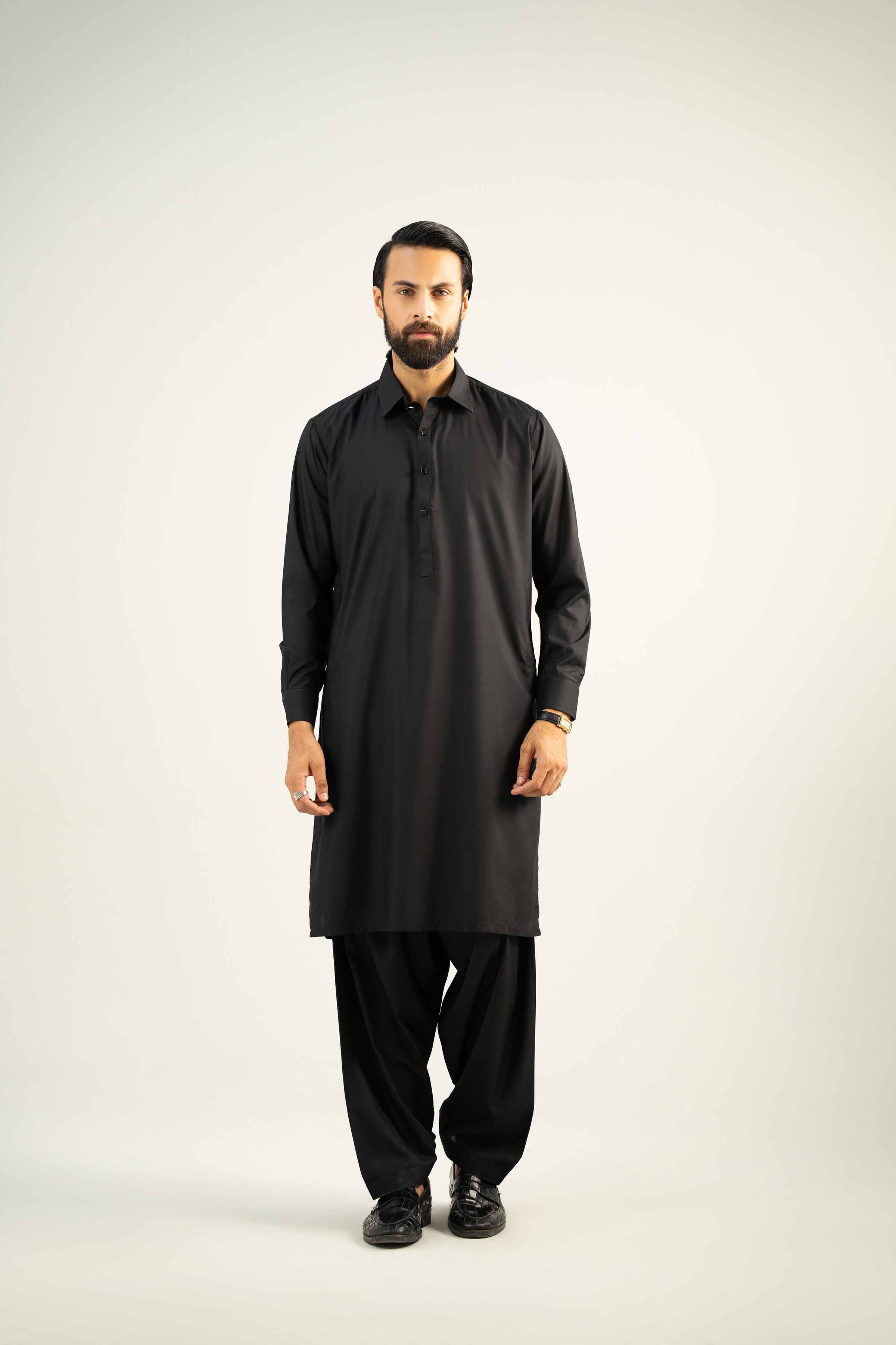 NishatUK - Black Solids  Ambassadar 2-piece ready to wear Dress