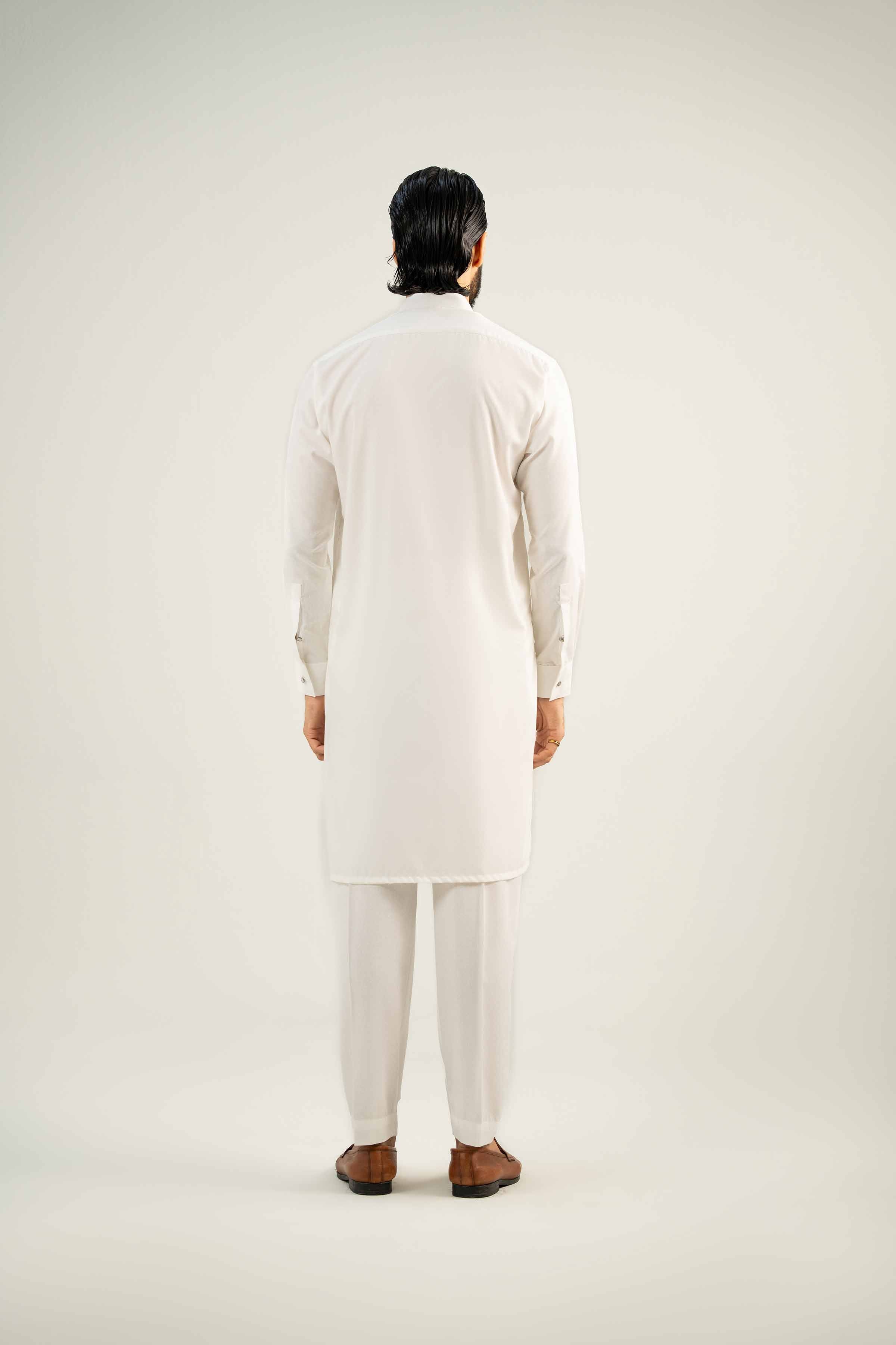 NishatUK - White Solids  Karandi 2-piece ready to wear Dress