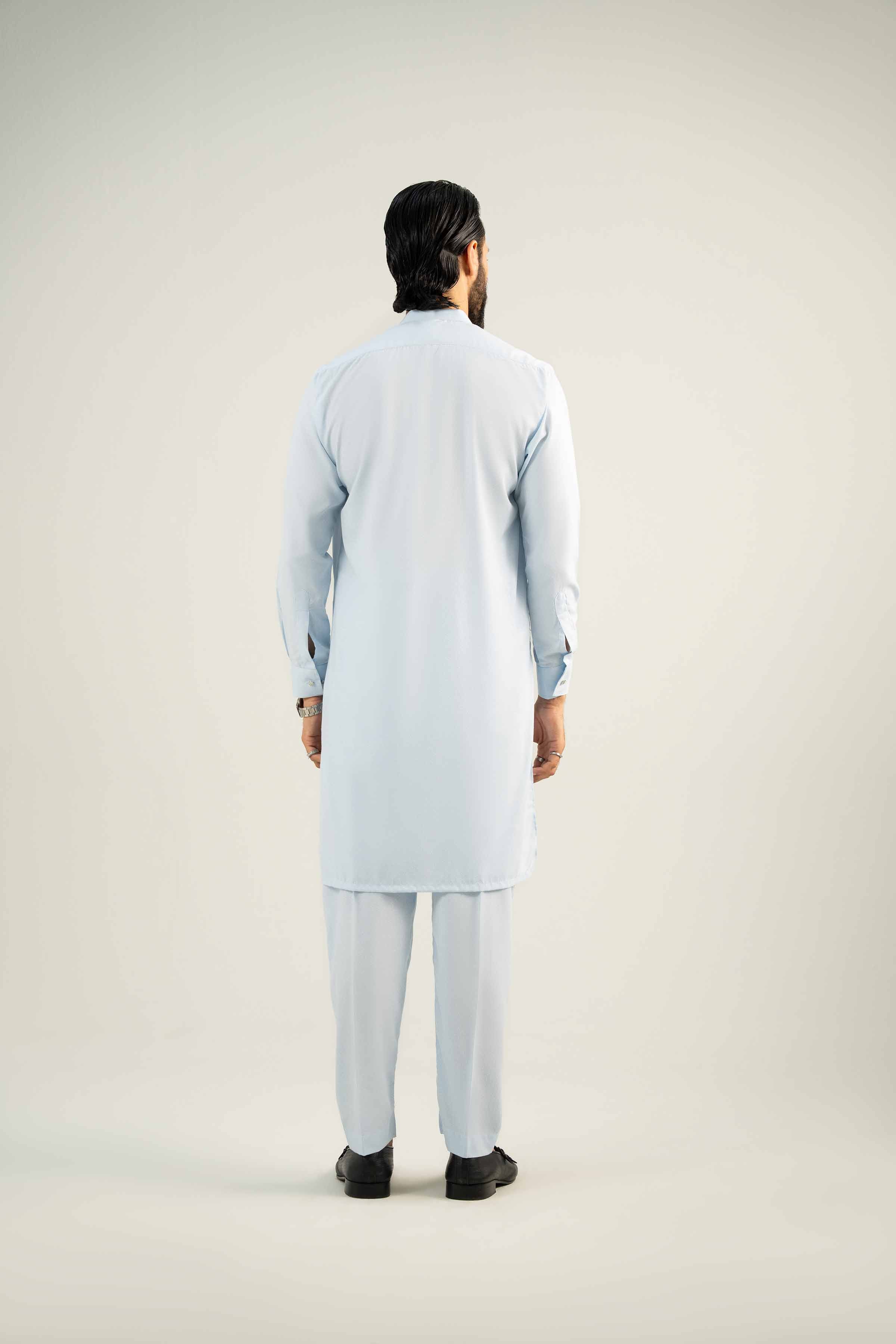 NishatUK - Blue Solids  karandi 2-piece ready to wear Dress