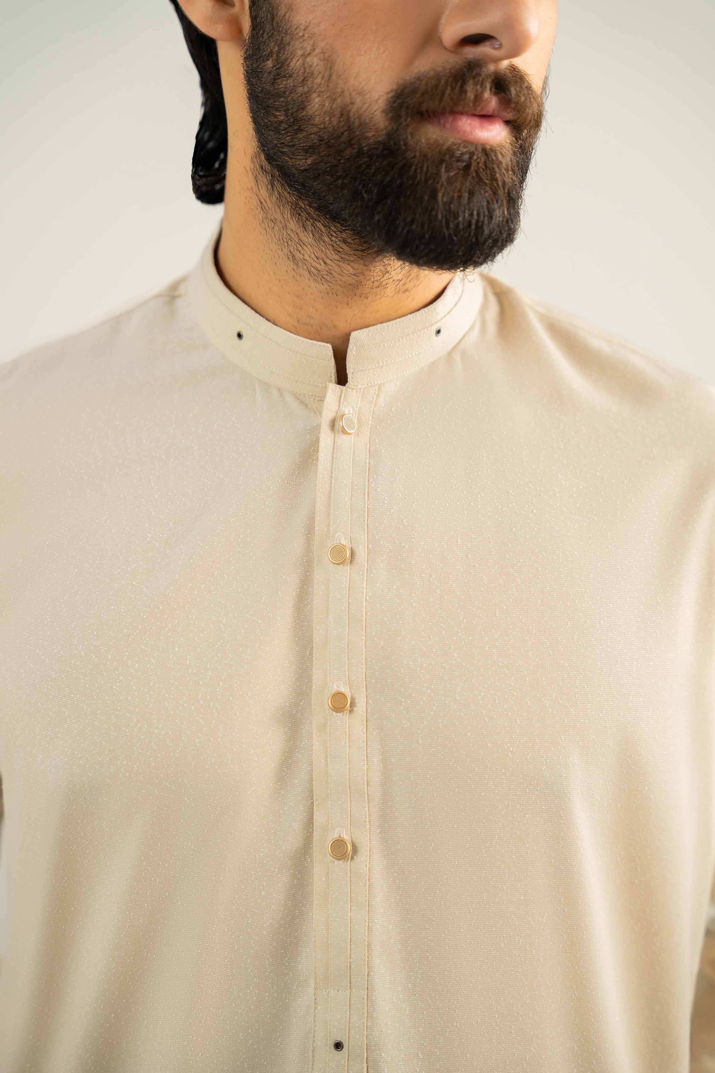 NishatUK - Beige Solids  Karandi 2-piece ready to wear Dress