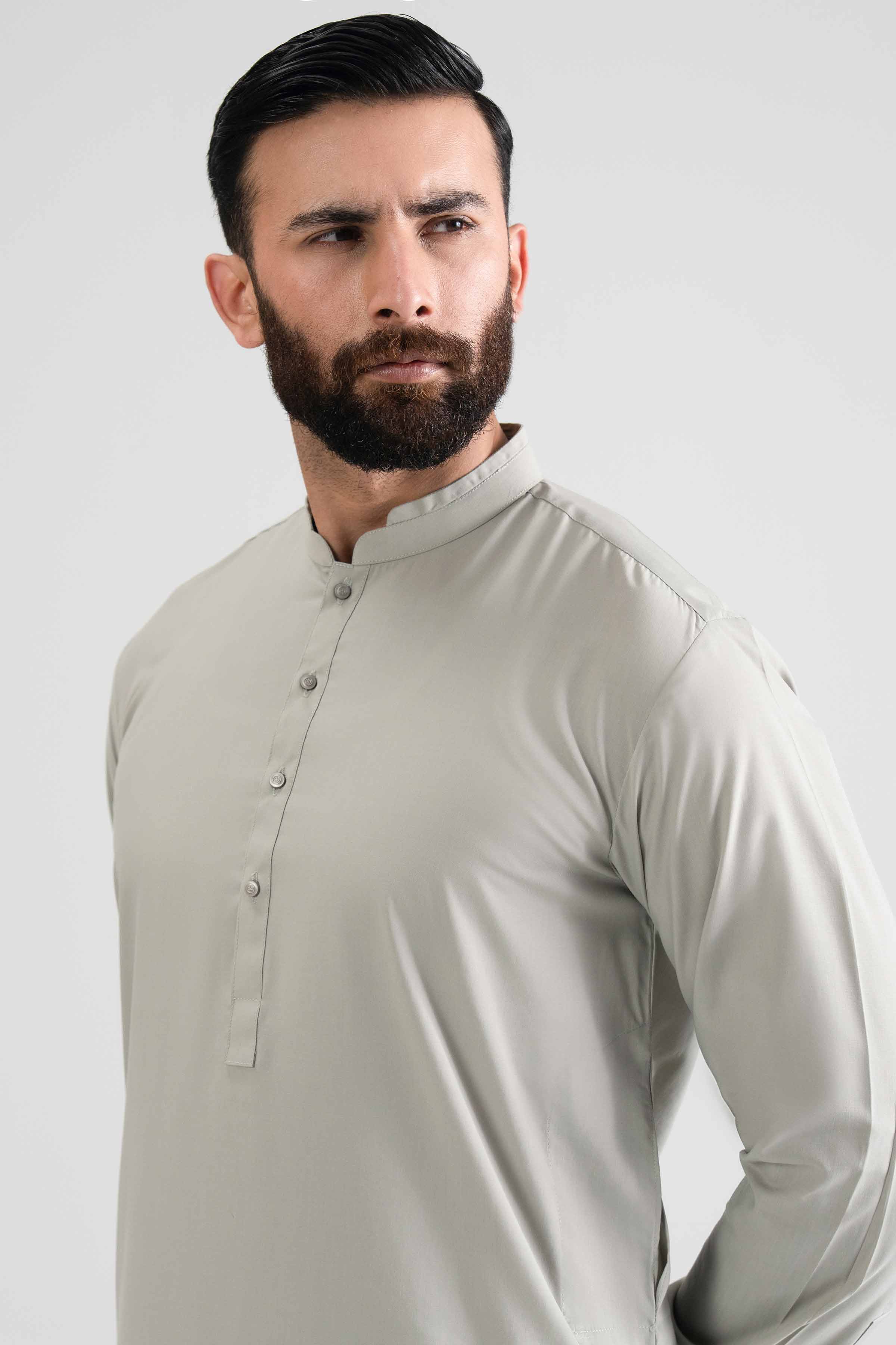 NishatUK - Sage Green Solids Blended 1-piece ready to wear kurta
