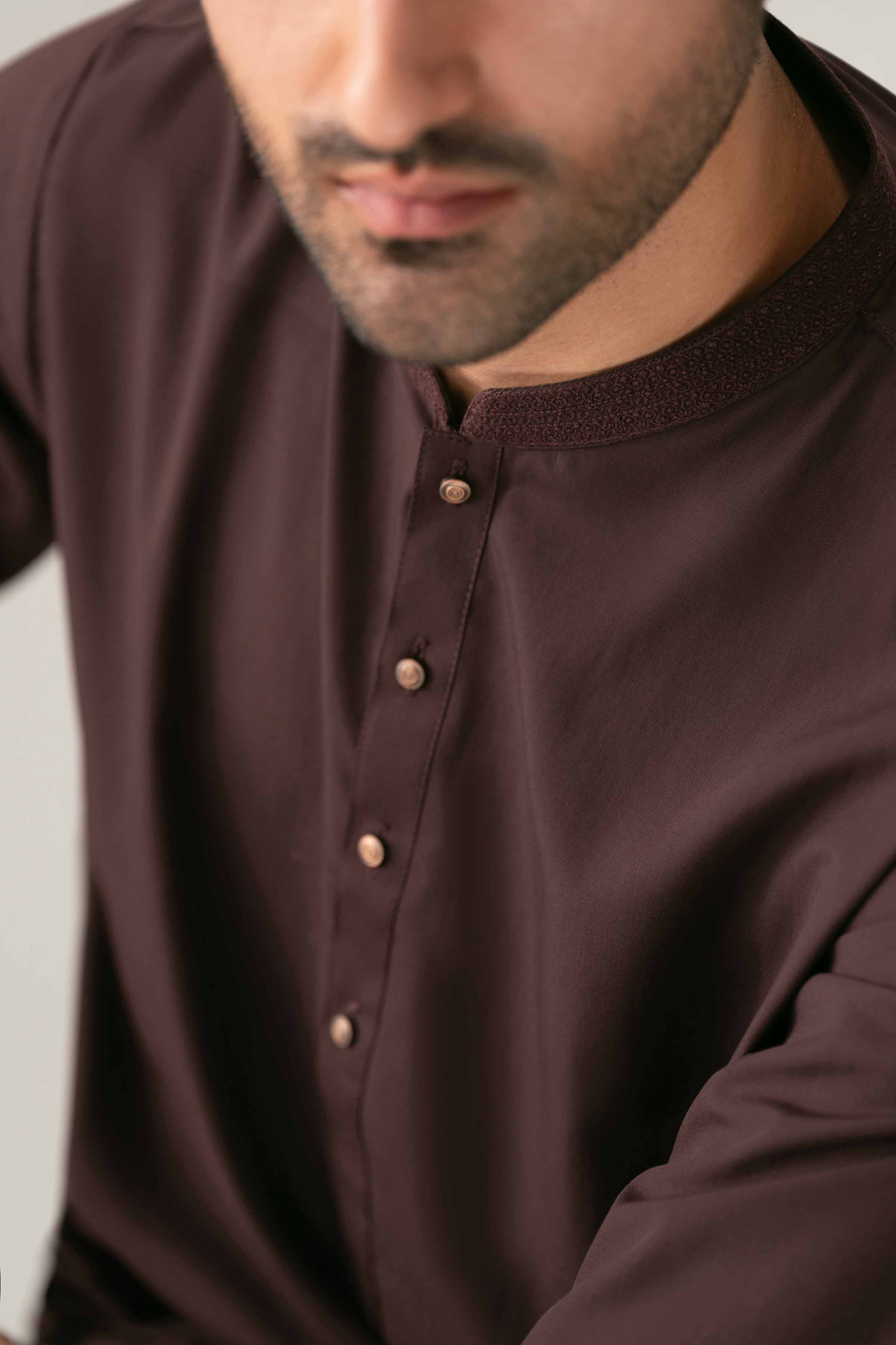 Nishat UK - Purple Embroidered PV 1-piece ready to wear kurta