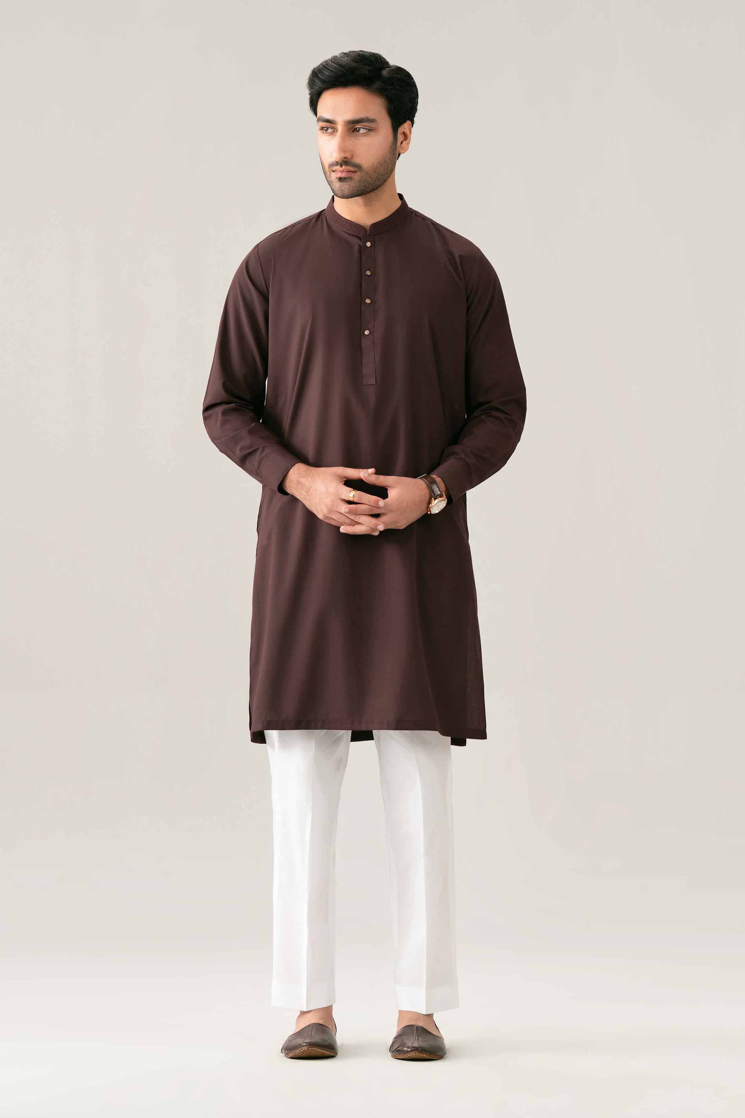 Nishat UK - Purple Embroidered PV 1-piece ready to wear kurta