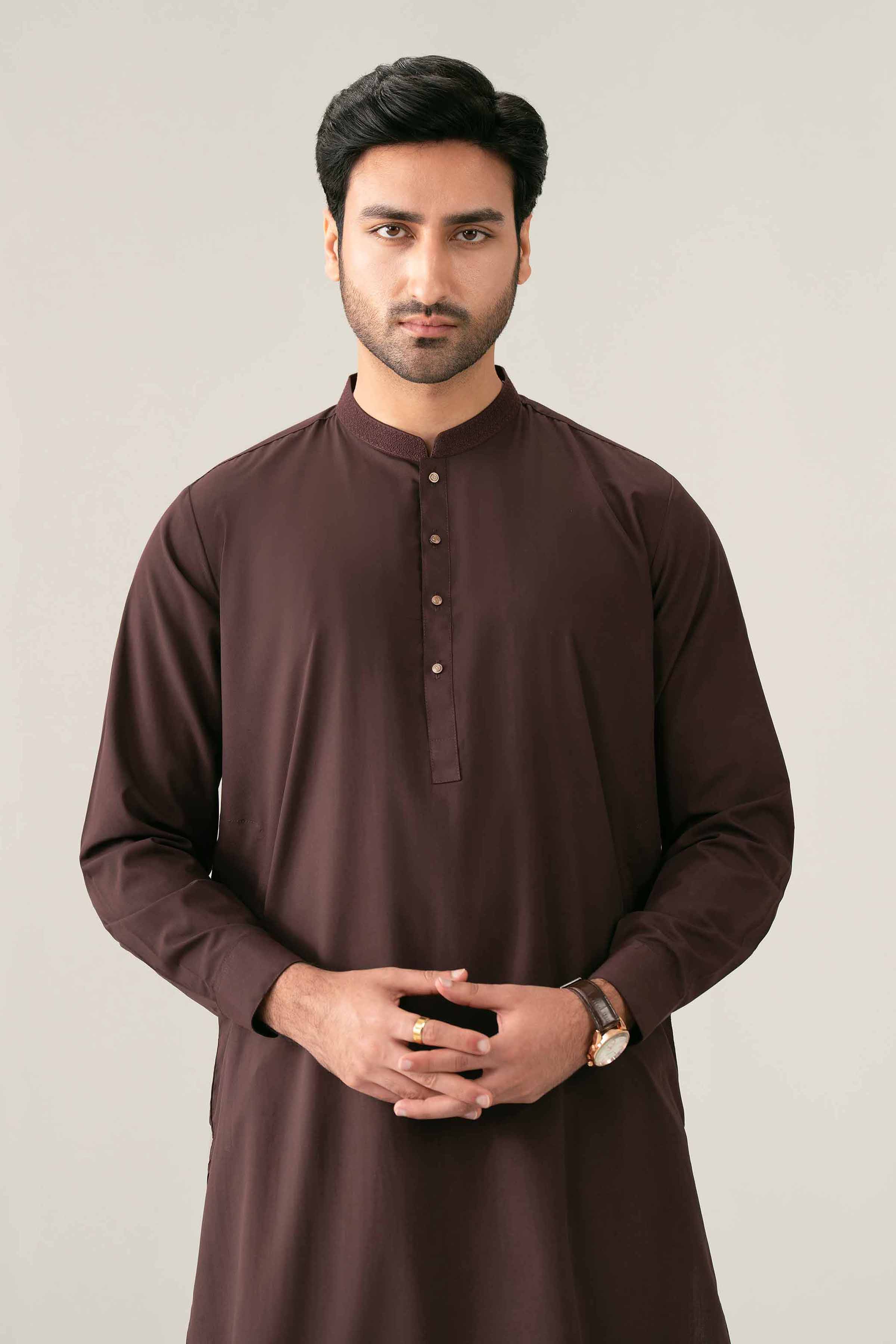 Nishat UK - Purple Embroidered PV 1-piece ready to wear kurta