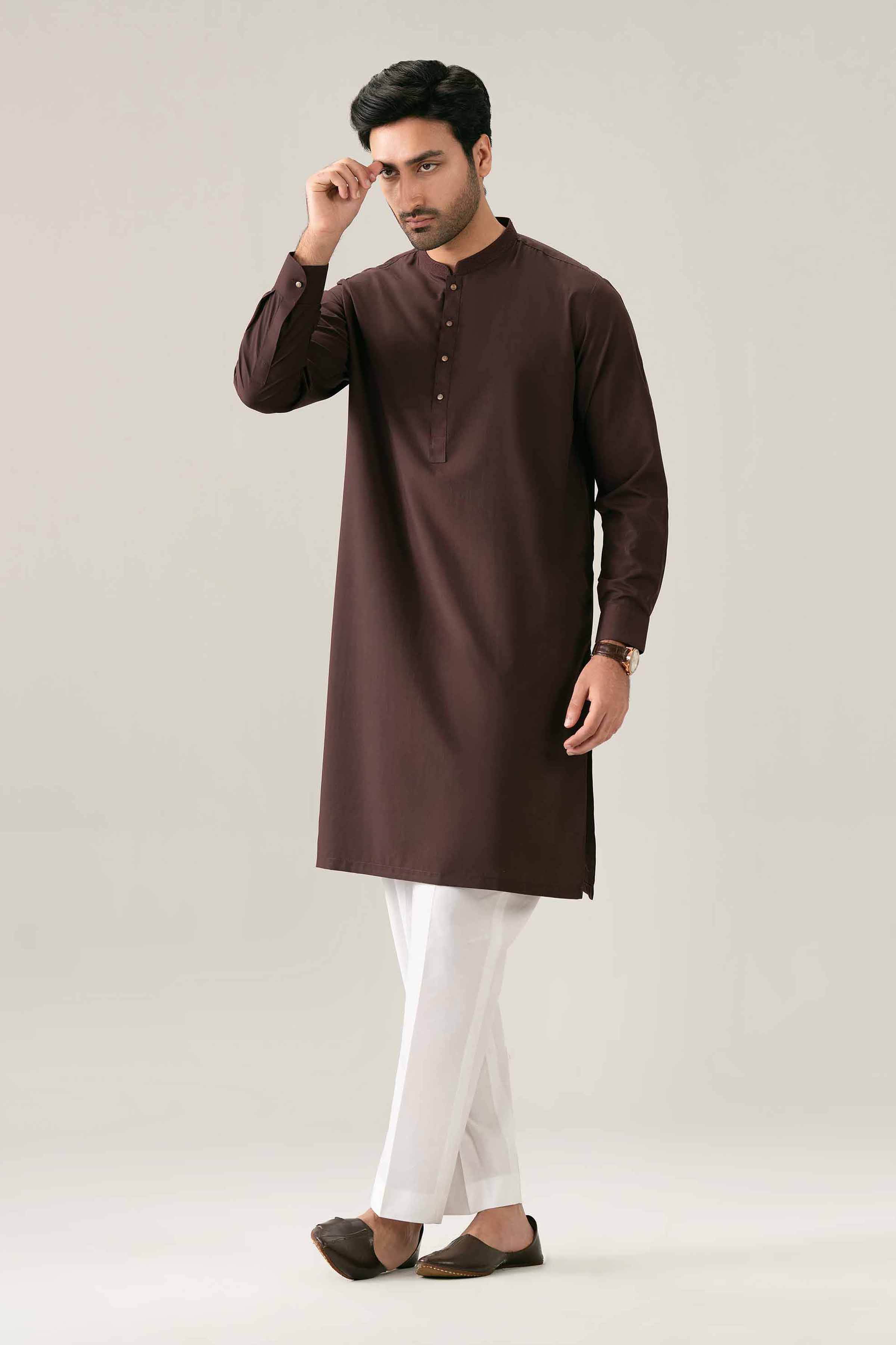 Nishat UK - Purple Embroidered PV 1-piece ready to wear kurta