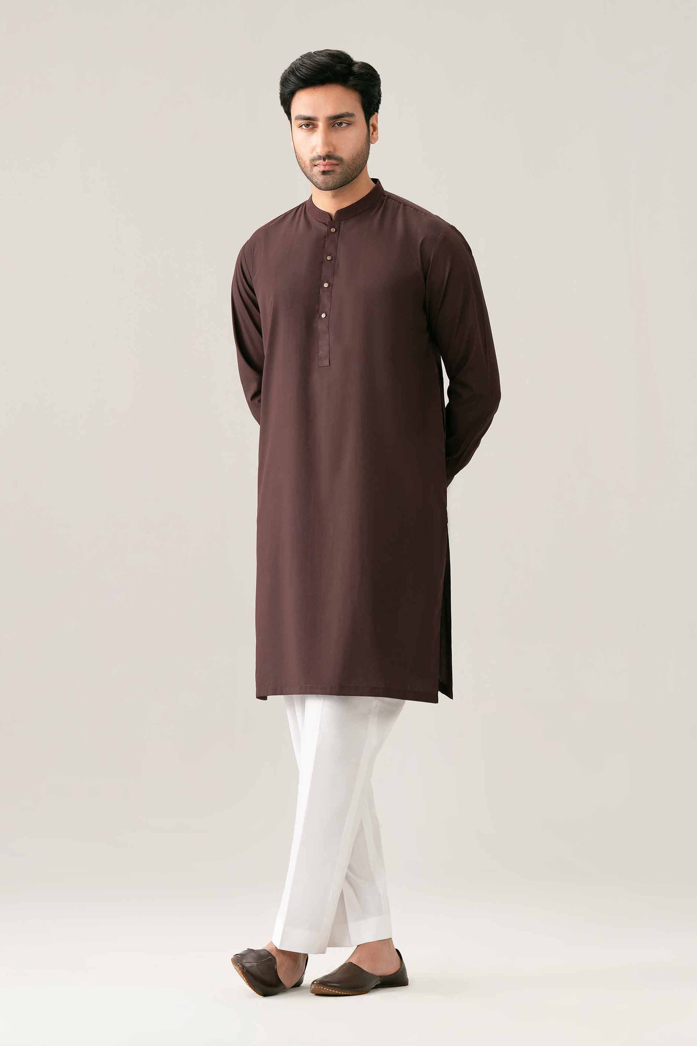 Nishat UK - Purple Embroidered PV 1-piece ready to wear kurta