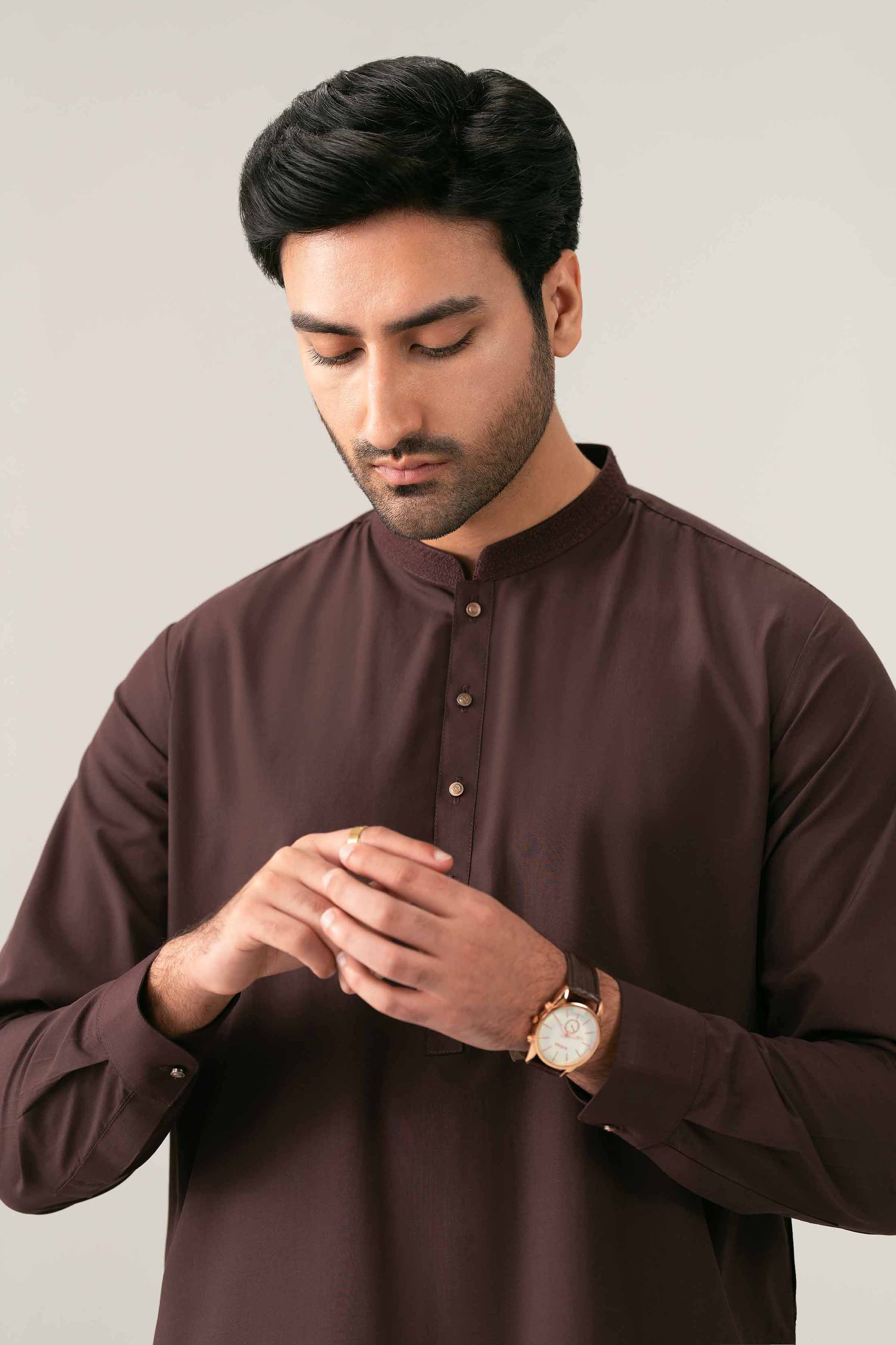 Nishat UK - Purple Embroidered PV 1-piece ready to wear kurta