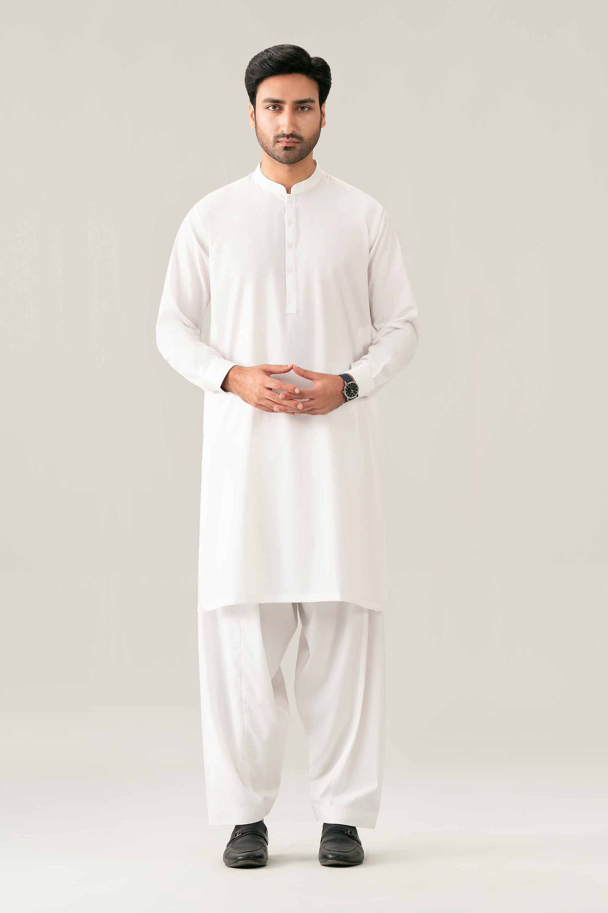 Nishat UK - White Solids Boski 2-piece ready to wear suit