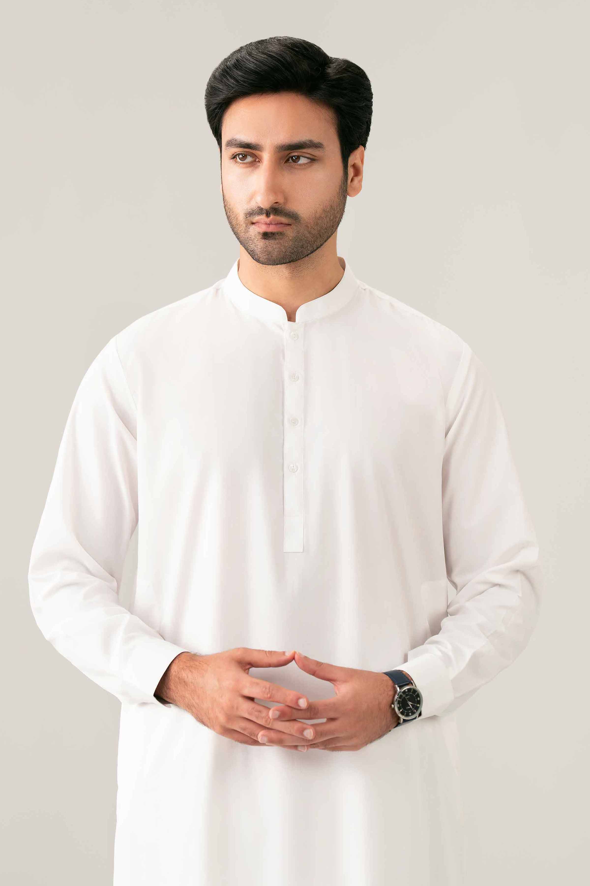 Nishat UK - White Solids Boski 2-piece ready to wear suit