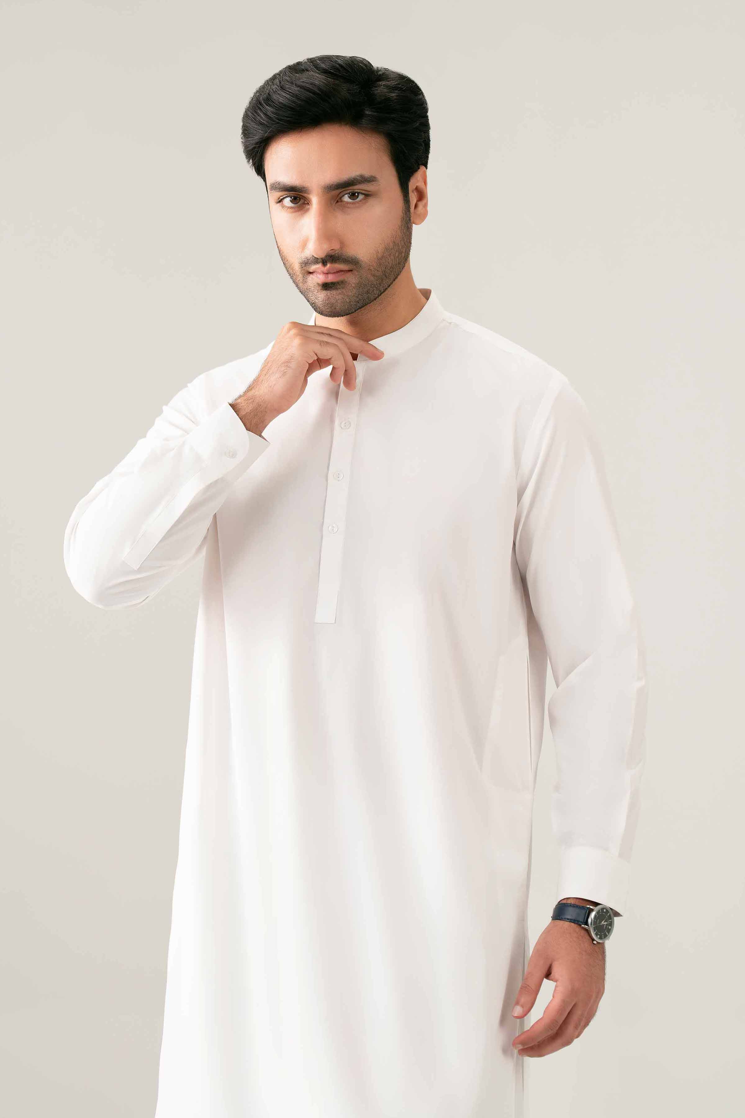 Nishat UK - White Solids Boski 2-piece ready to wear suit