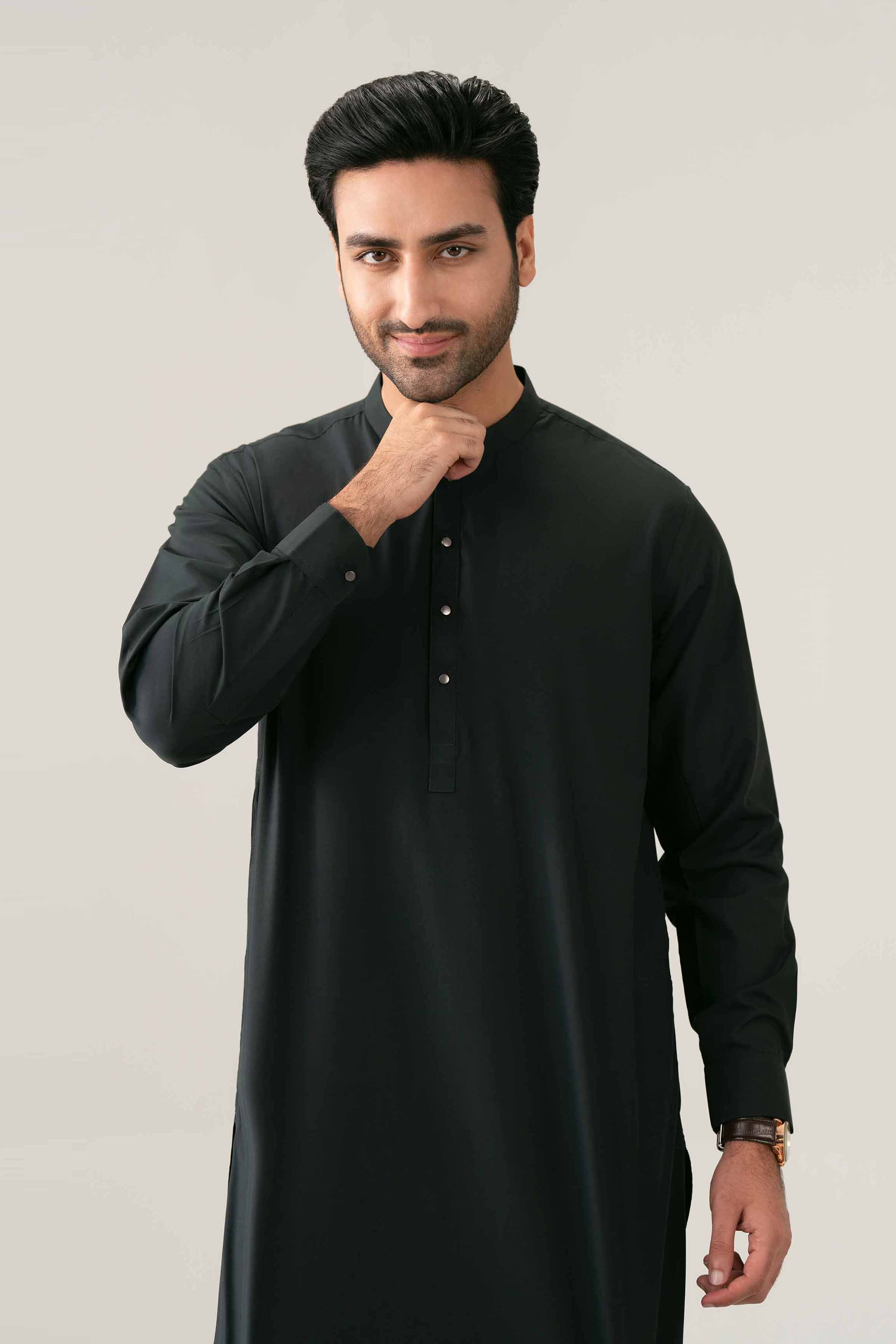 Nishat UK - Black Solids PV 2-piece ready to wear suit