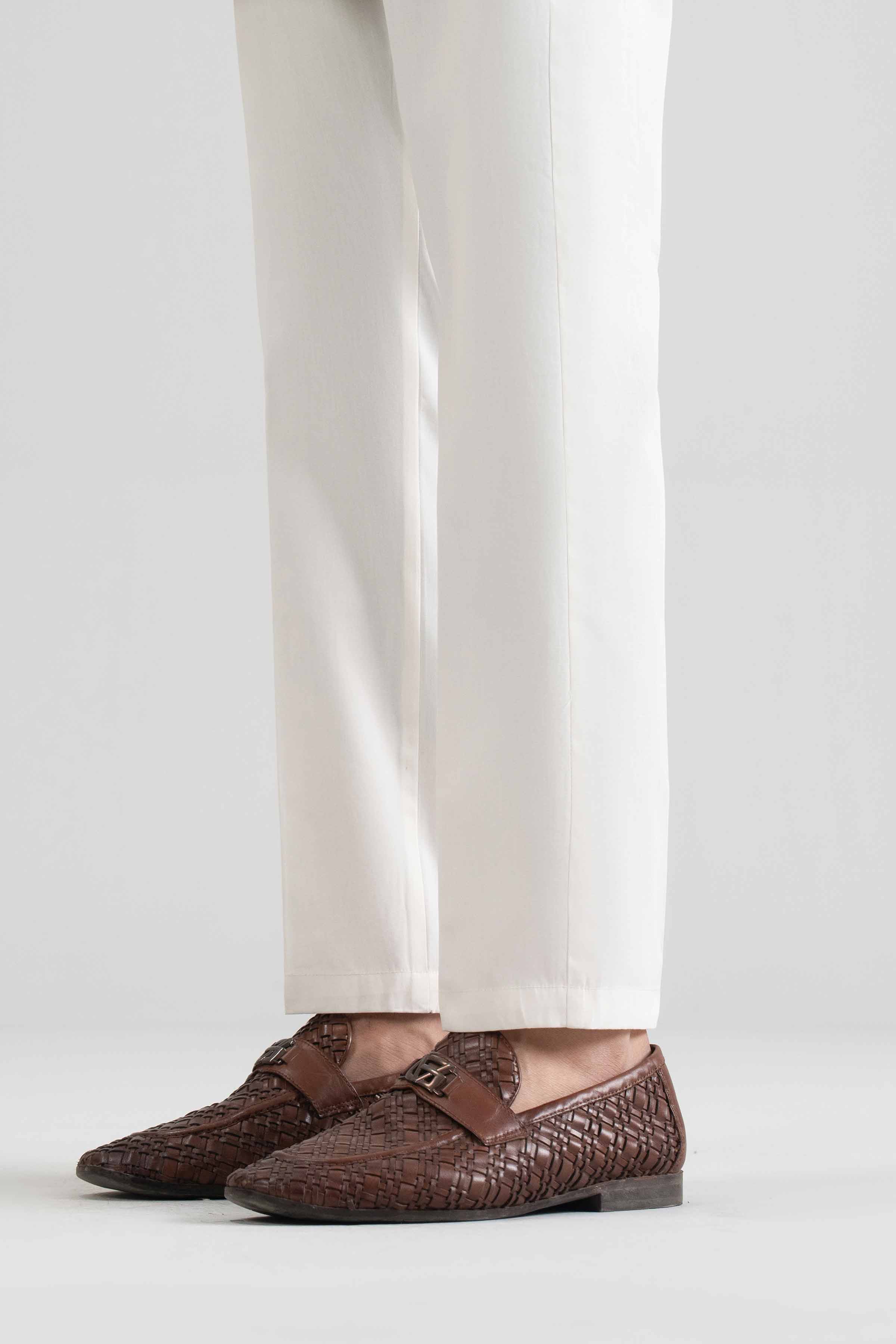 NishatUK - White Solids Cotton 1-piece ready to wear trouser