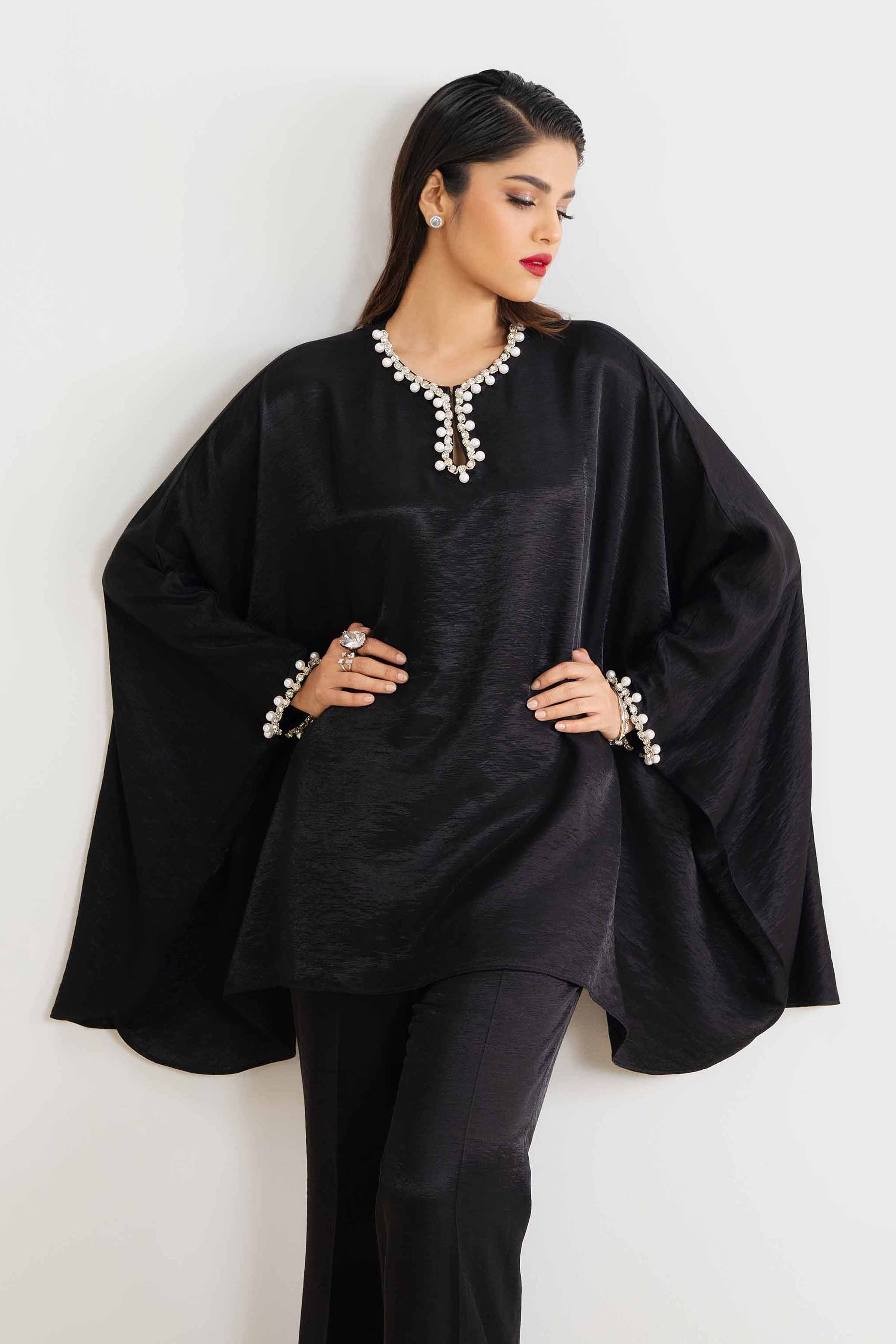 NishatUK - Black Solids  Poly Cotton  2-piece ready to wear Dress