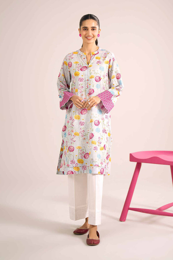 Printed Embroidered Shirt - PE24-337