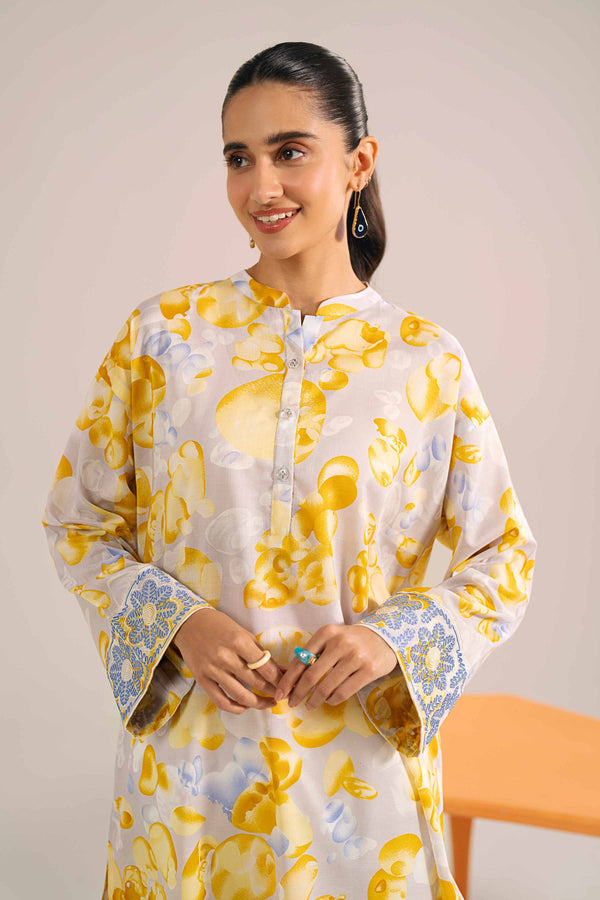 Printed Embroidered Shirt - PE24-348