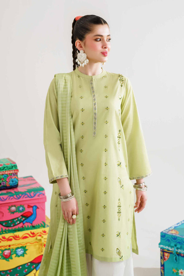 2 Piece - Embroidered Suit - PE24-90