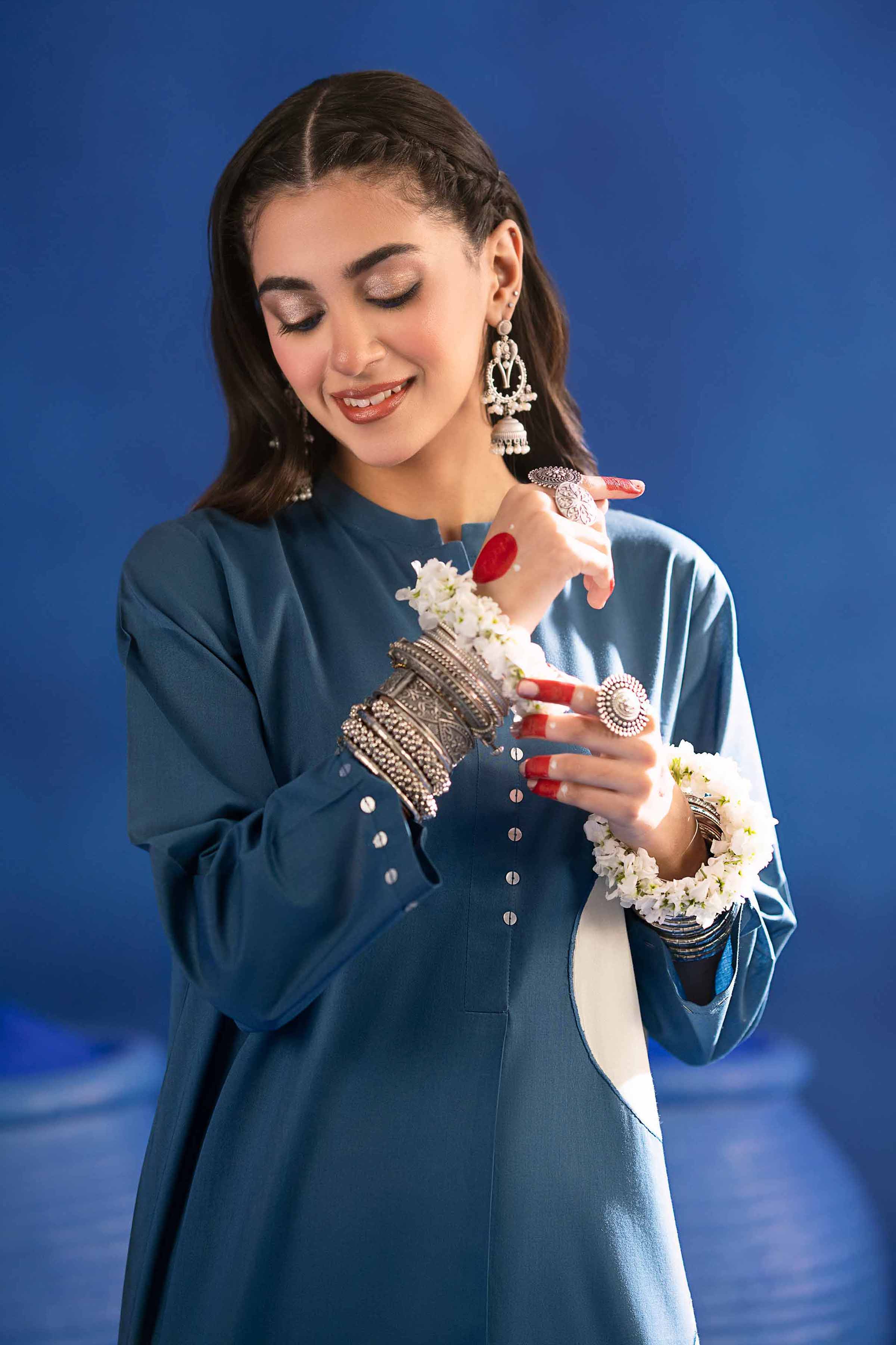 NishatUK - Brown Solids  Cambric 2-piece ready to wear Dress