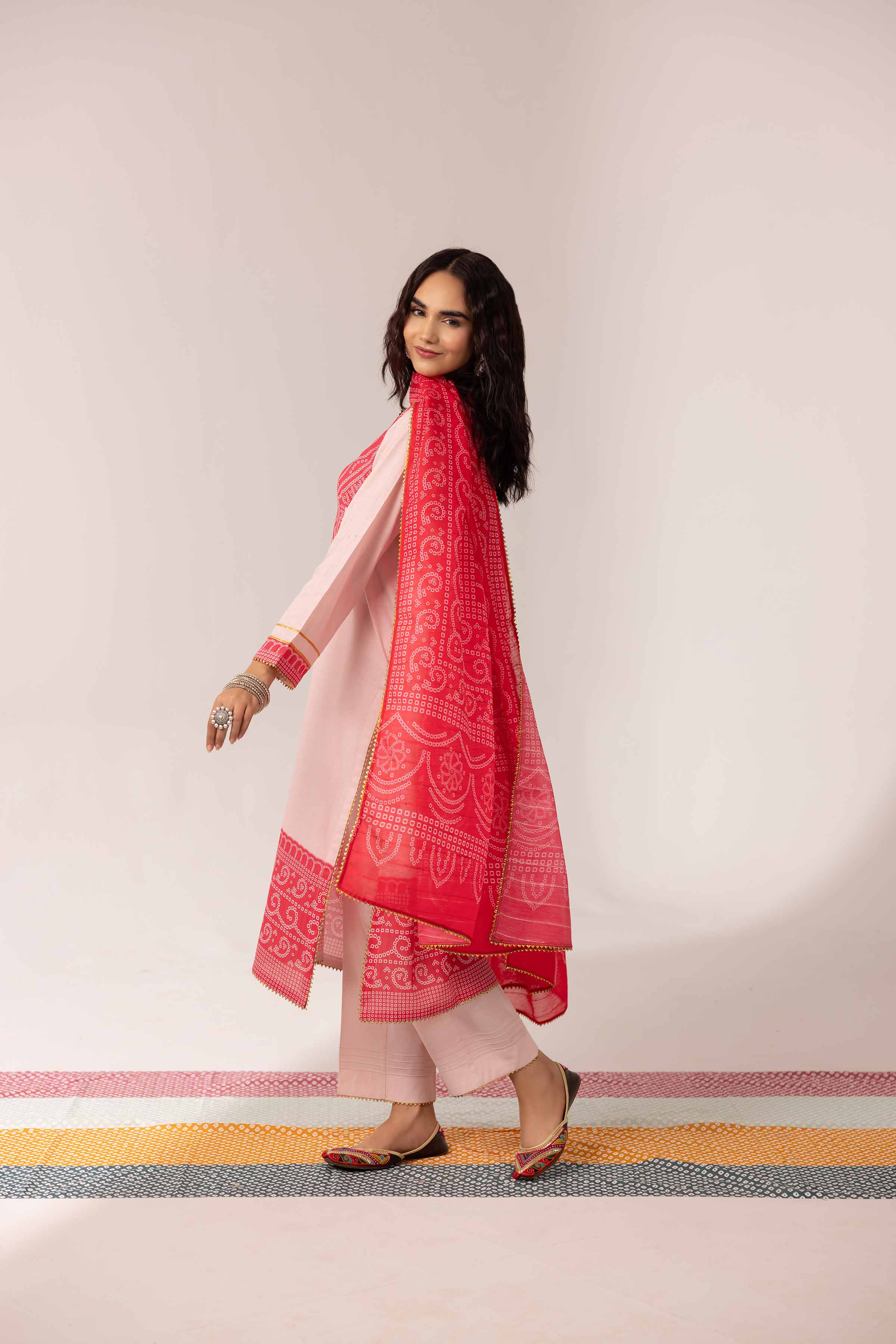 NishatUK - Brown Printed Lawn 3-piece ready to wear Suit