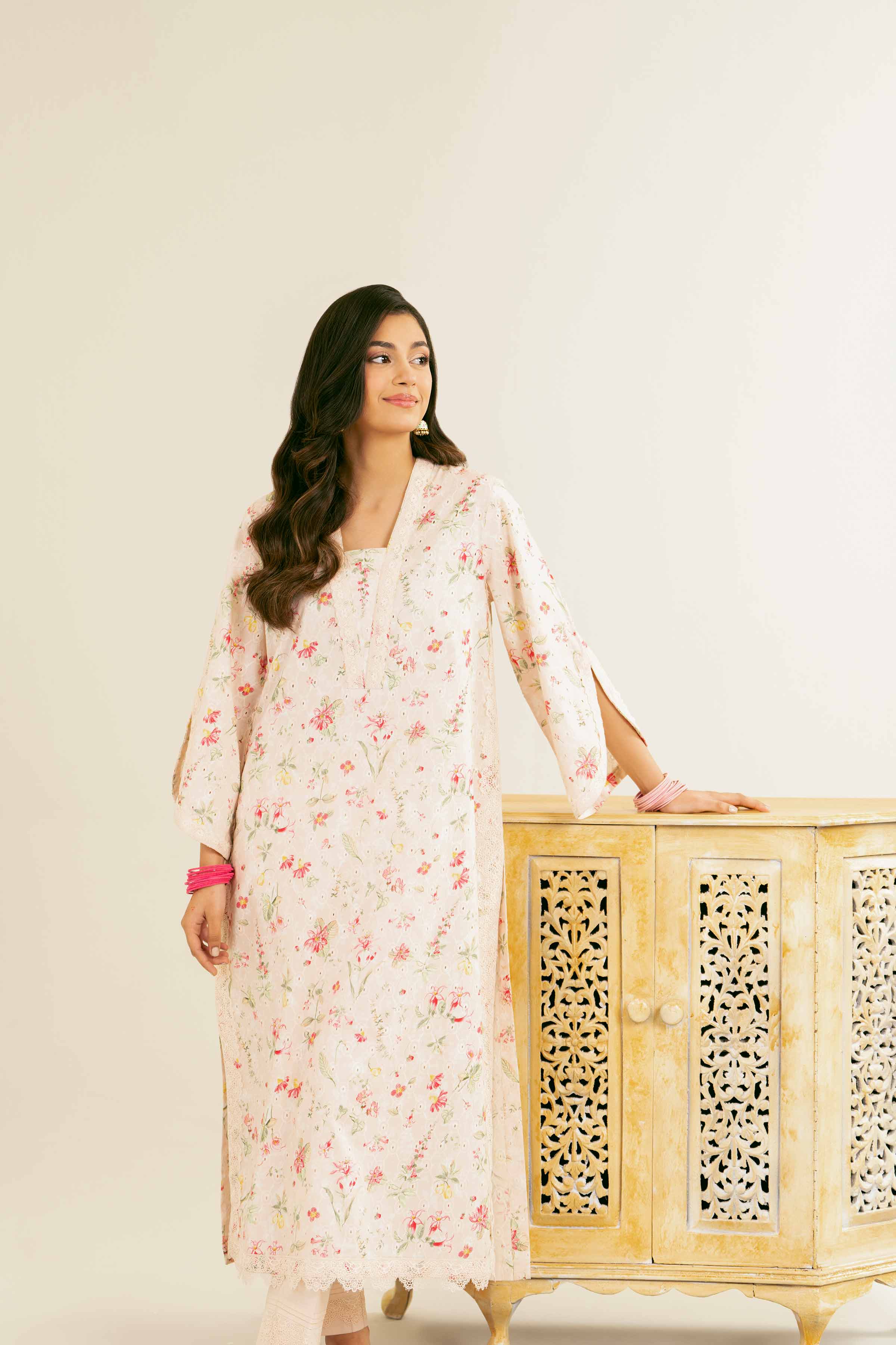 NishatUK - Brown Solids  Chicken Kari 2-piece ready to wear Dress