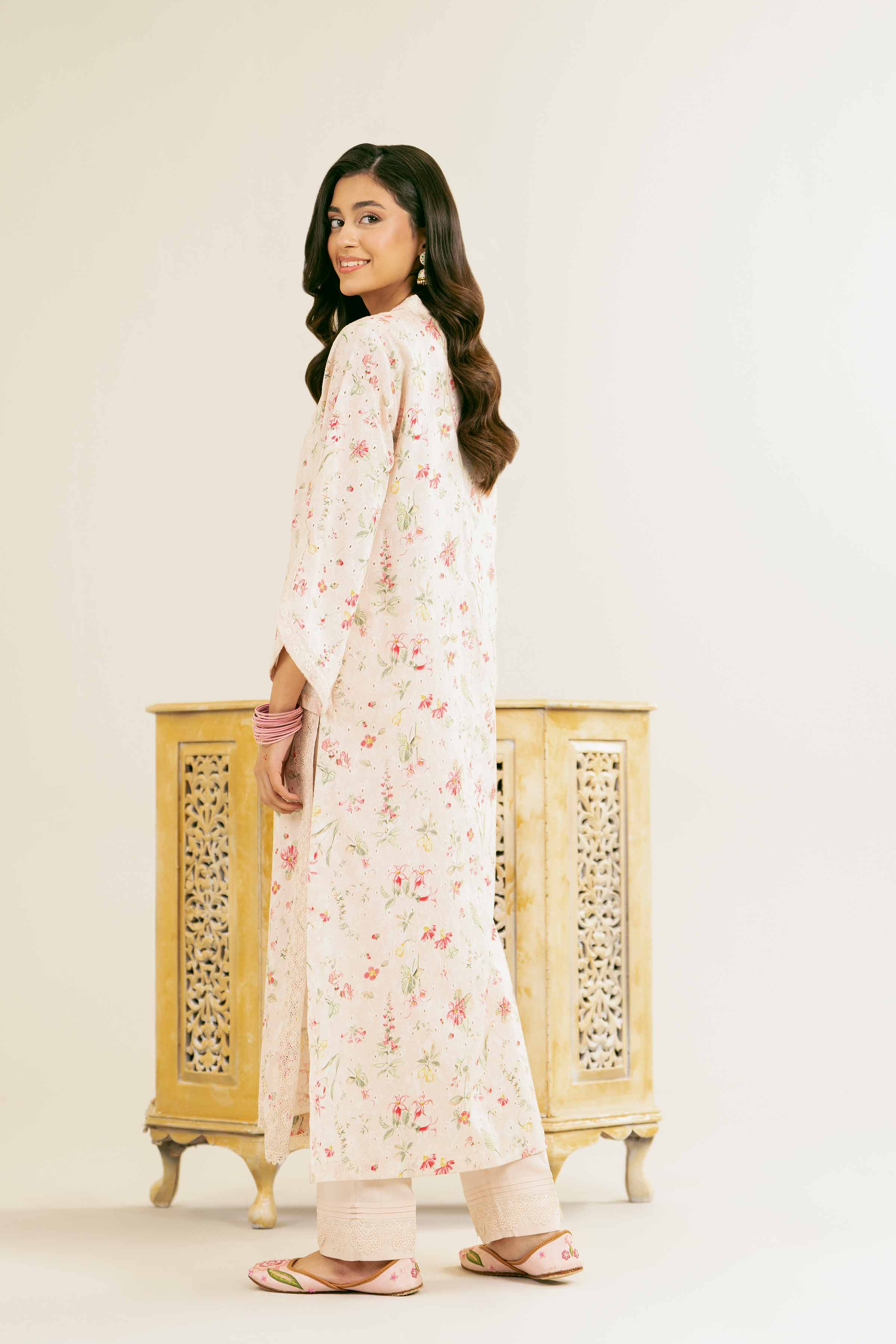 NishatUK - Brown Solids  Chicken Kari 2-piece ready to wear Dress