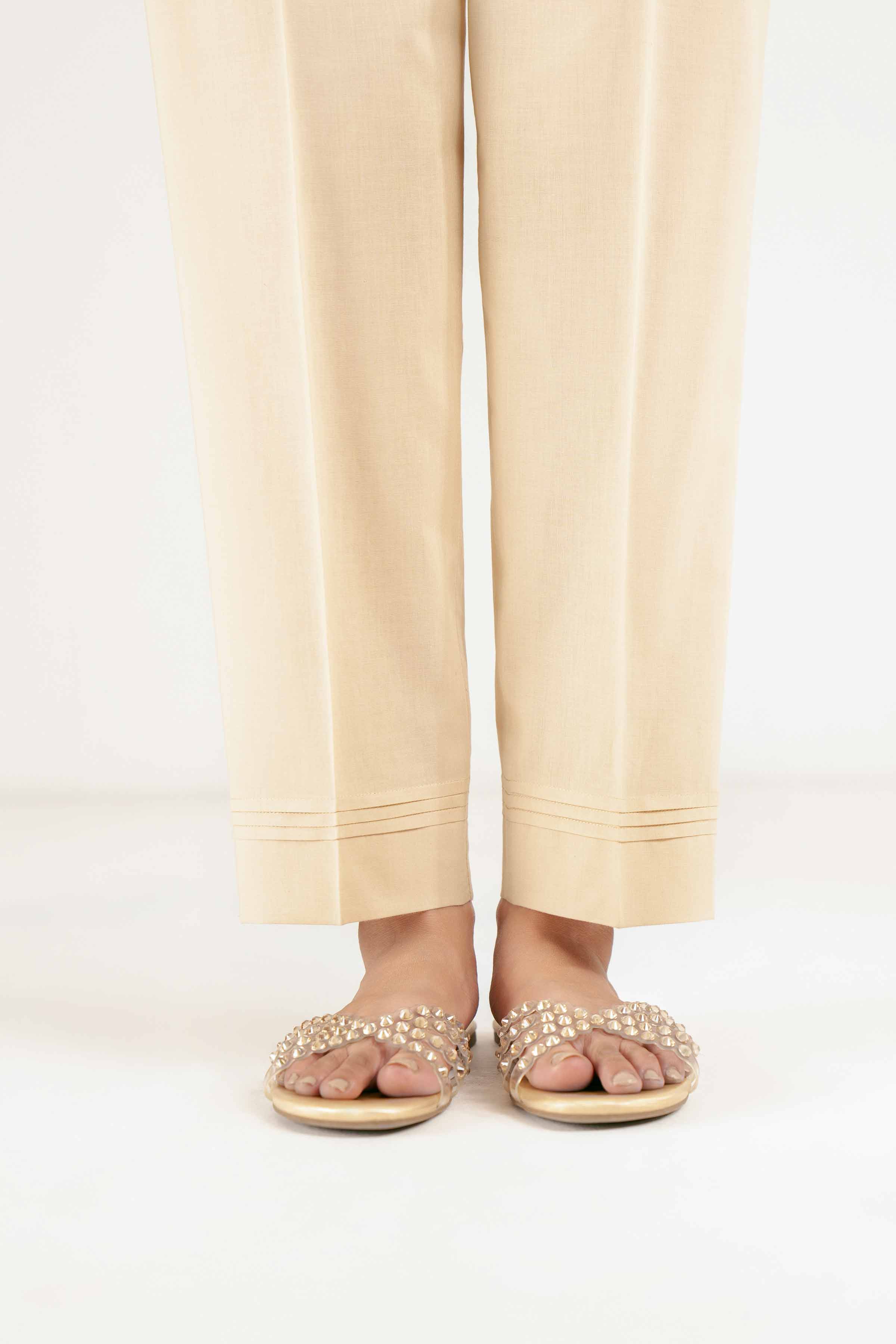 NishatUK - Brown Solids  Cambric 1-piece ready to wear Trouser
