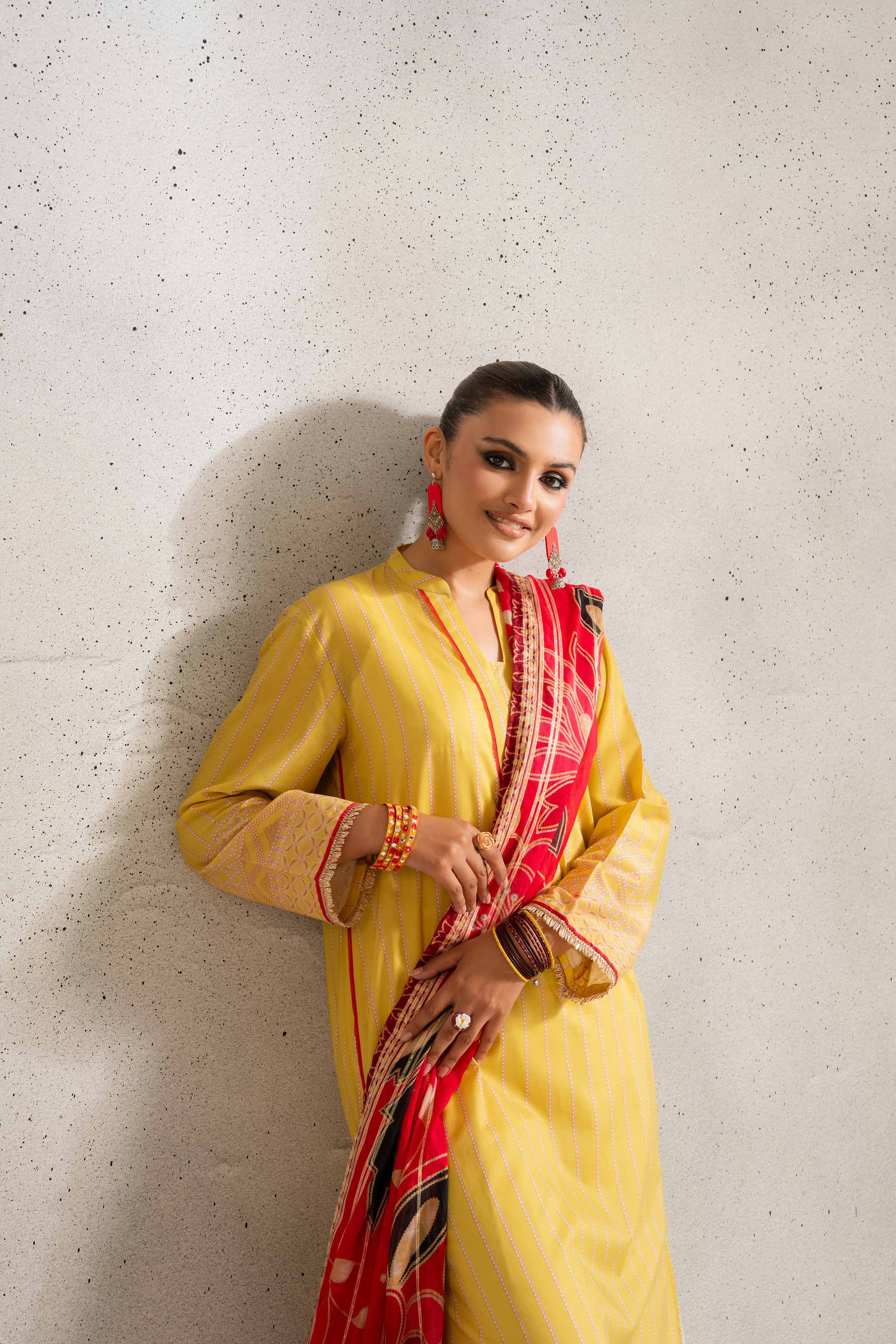 NishatUK - Brown Printed Lawn 2-piece ready to wear Dress