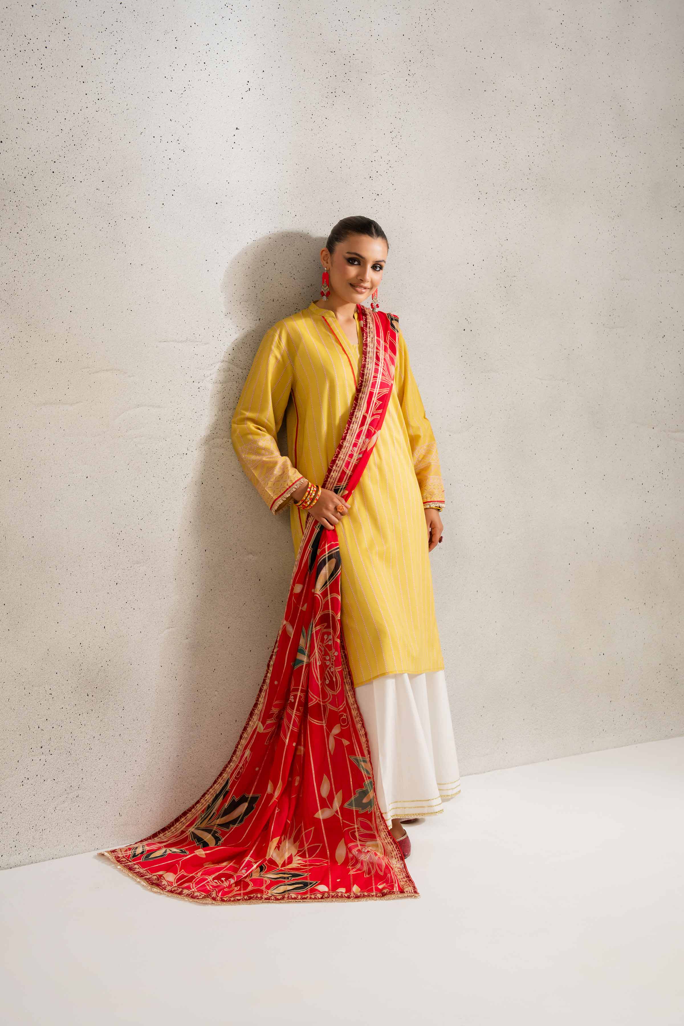 NishatUK - Brown Printed Lawn 2-piece ready to wear Dress