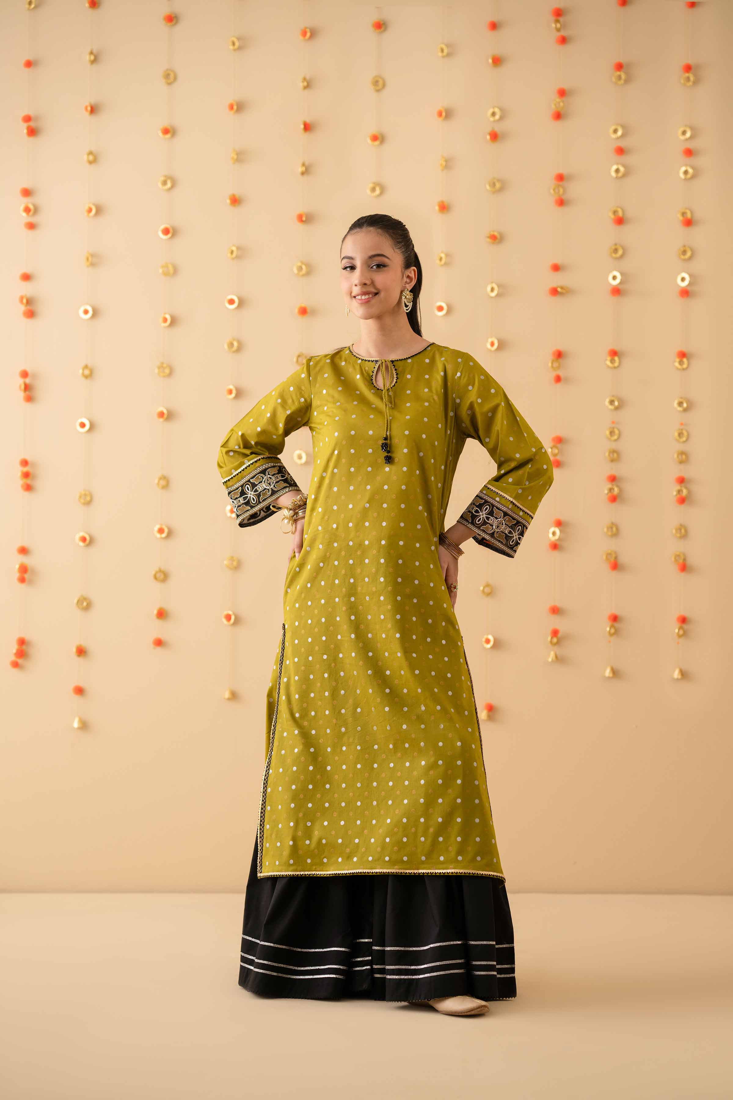 NishatUK - Olive Green Embroidered  Lawn 1-piece ready to wear Shirt