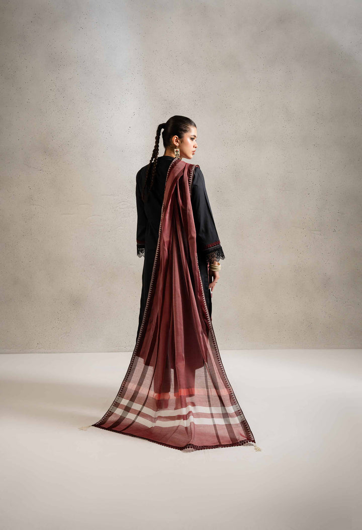 NishatUK - Black Solids  Cambric 3-piece ready to wear Suit