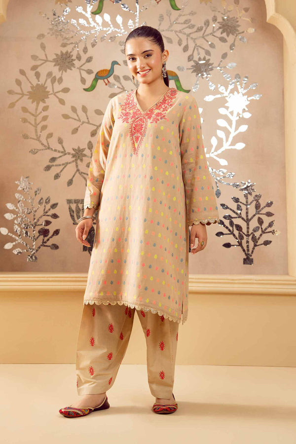 2 Piece - Embroidered Suit - PE25-239 For Women - Pret Collection | Nishat | Shop Online