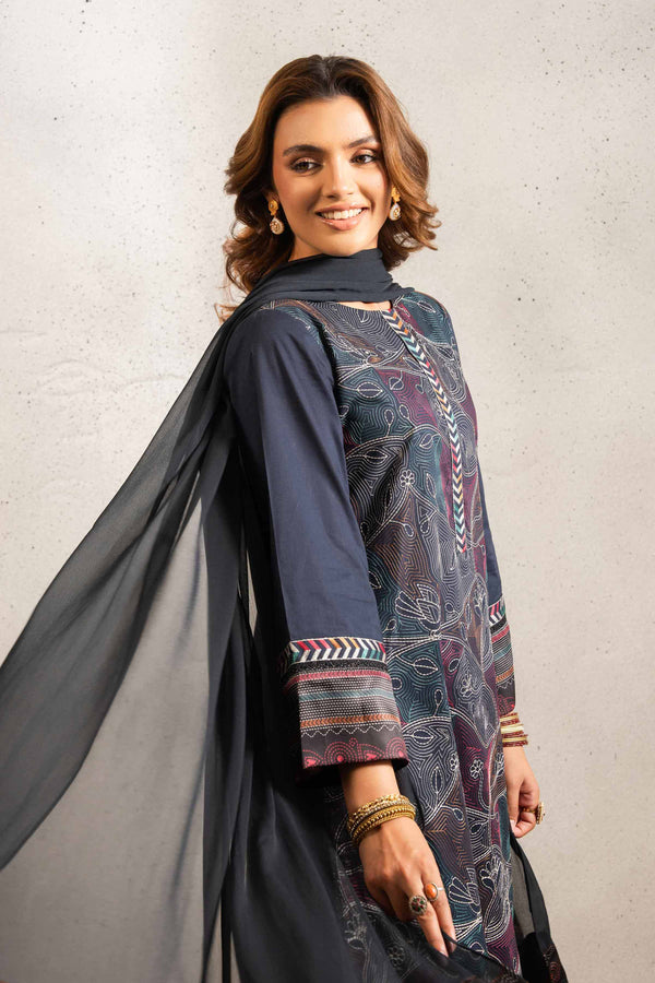 3 Piece - Printed Suit - PE25-240