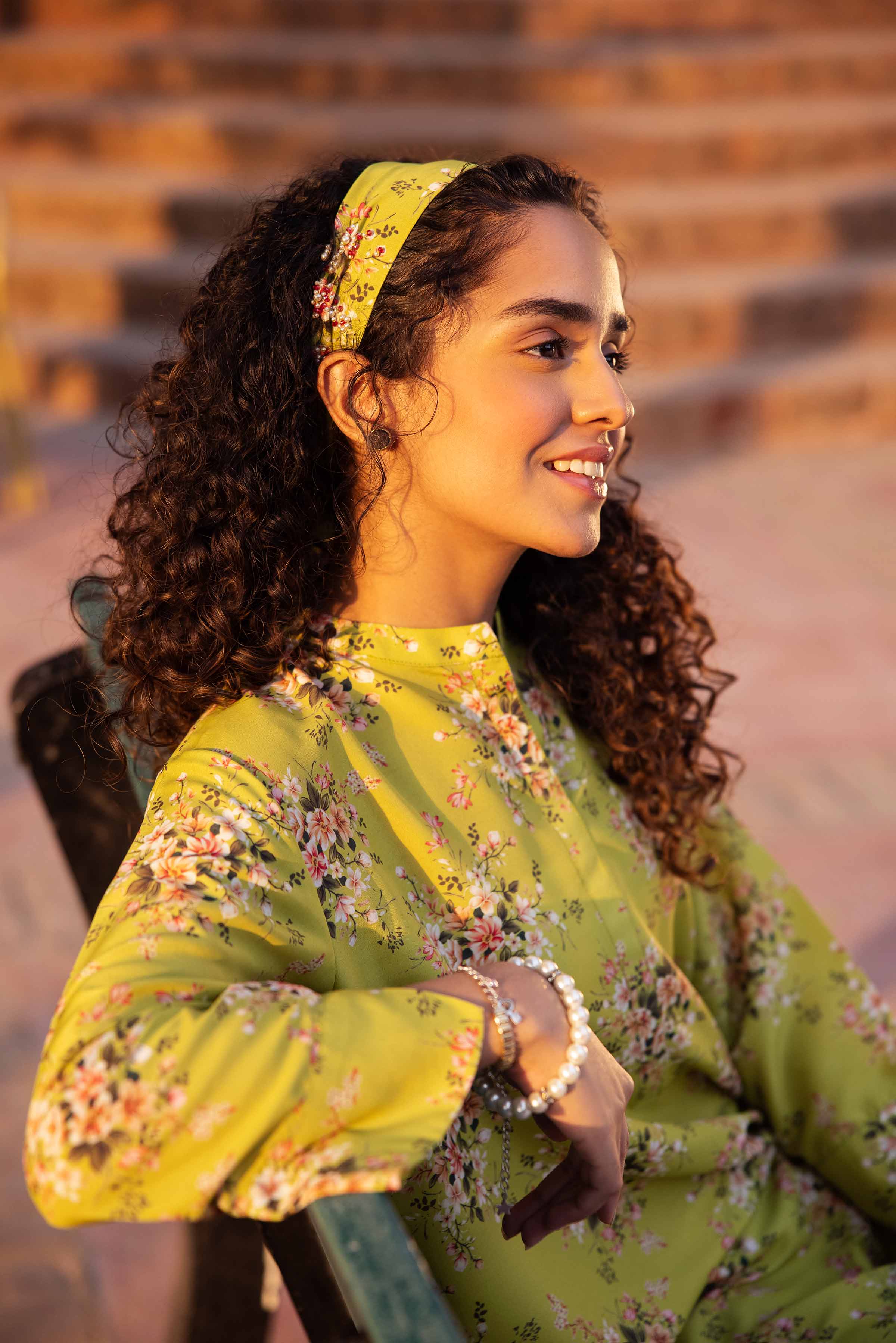 NishatUK - Brown Printed Lawn 2-piece ready to wear Dress
