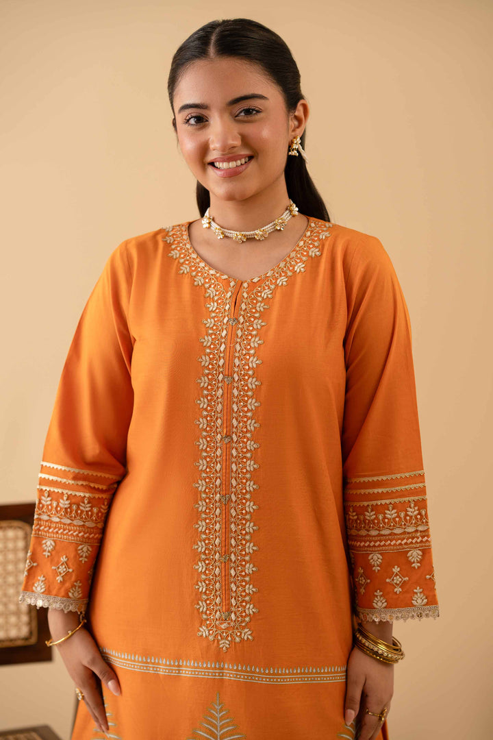 Embroidered Shirt - PE25-258 For Women - Pret Collection | Nishat | Shop Online
