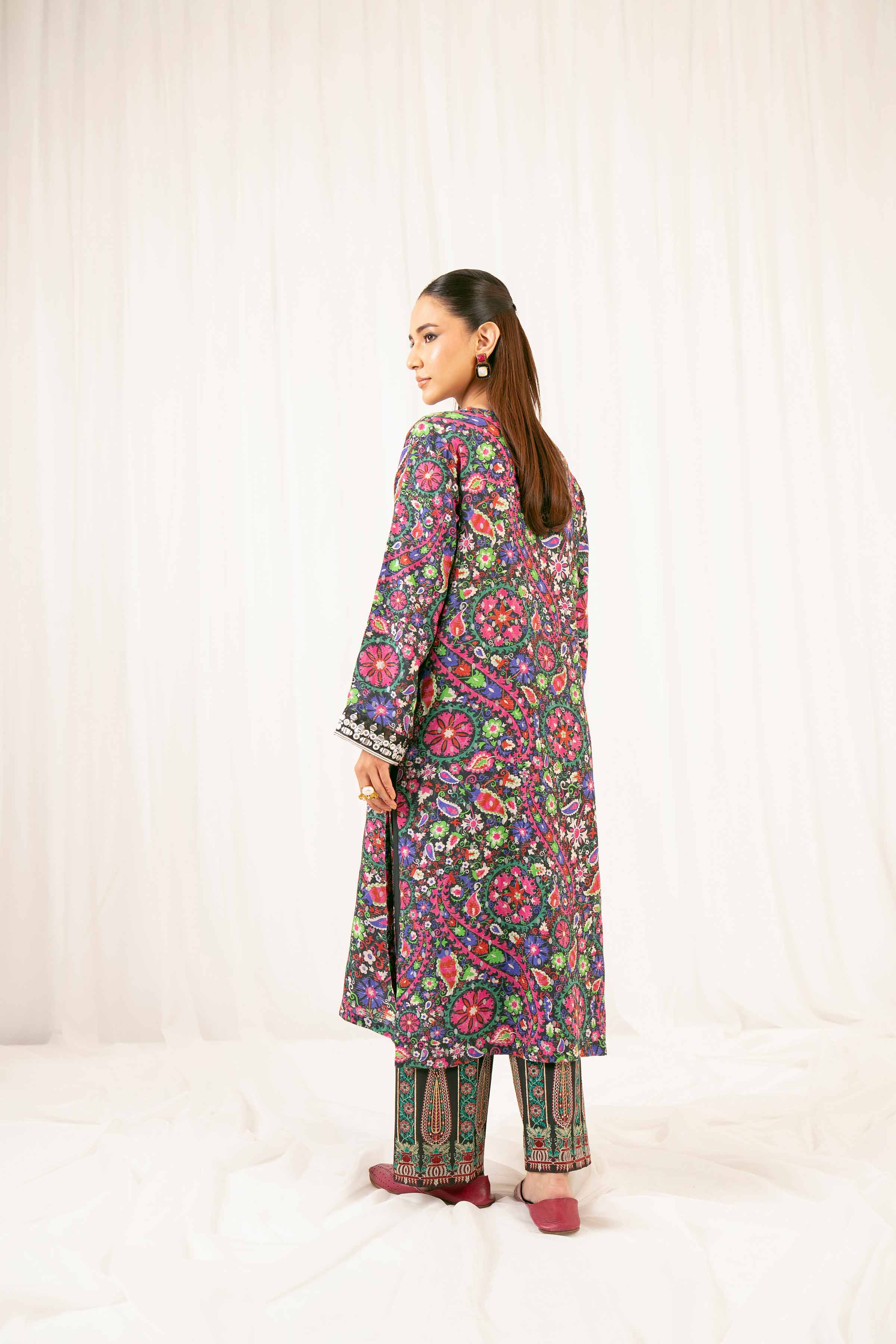 NishatUK - Multi Embroidered Jacquard 2-piece ready to wear Dress