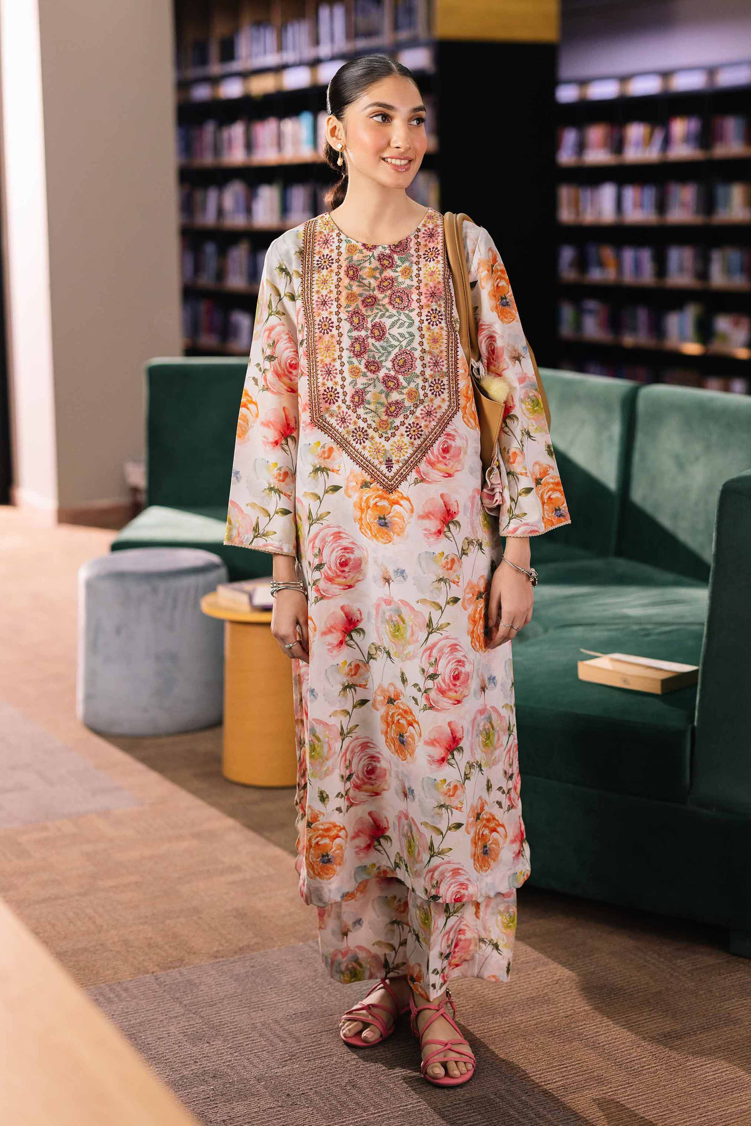 NishatUK - Multi Embroidered  Lawn 2-piece ready to wear Dress