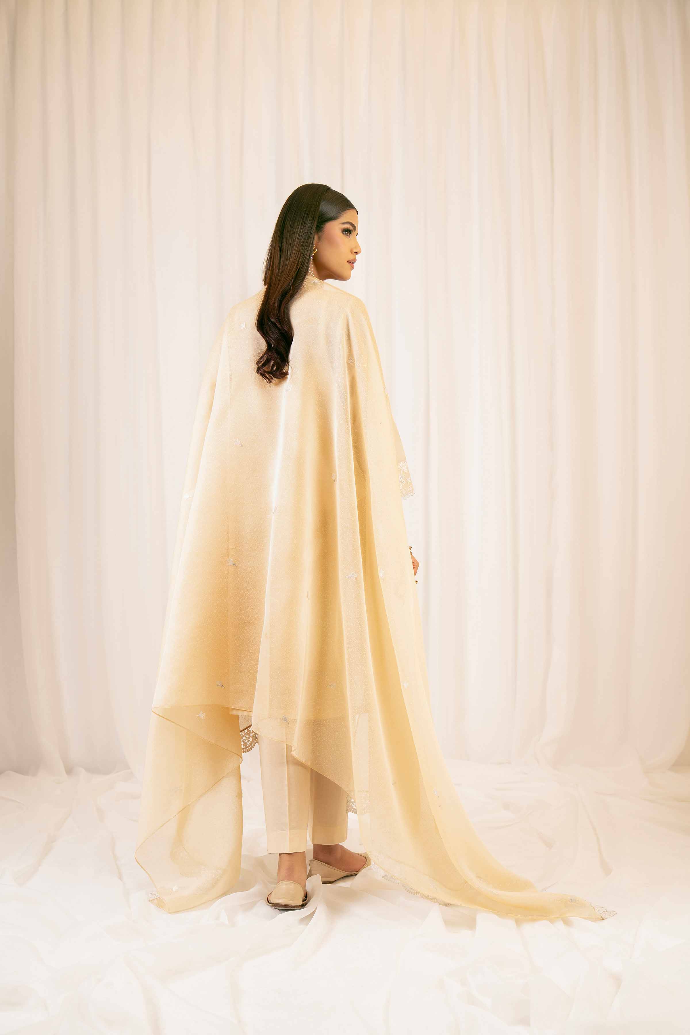 NishatUK - Skin Embroidered Chiffon 3-piece ready to wear Suit