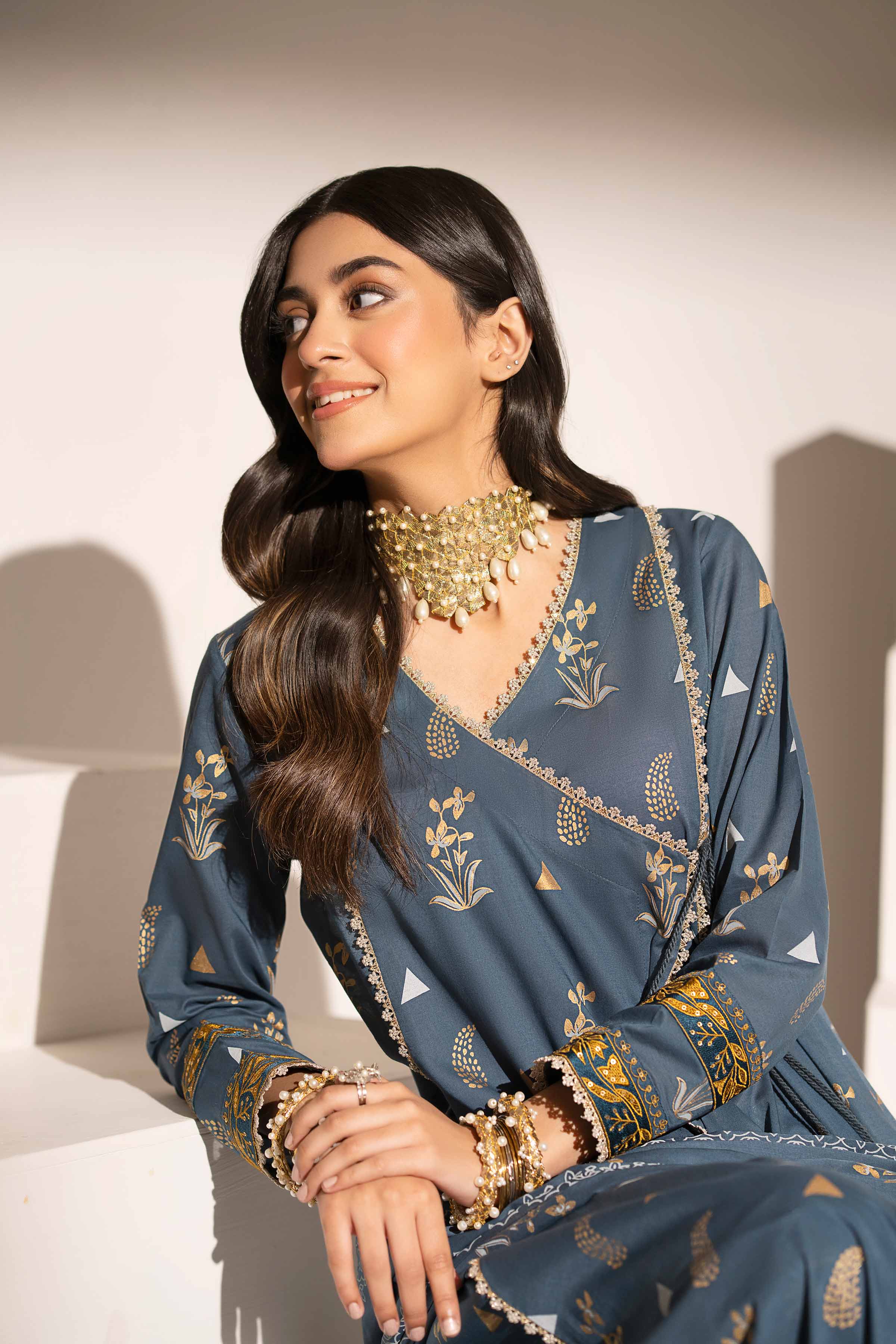 NishatUK - Zinc Embroidered  Lawn 3-piece ready to wear Suit