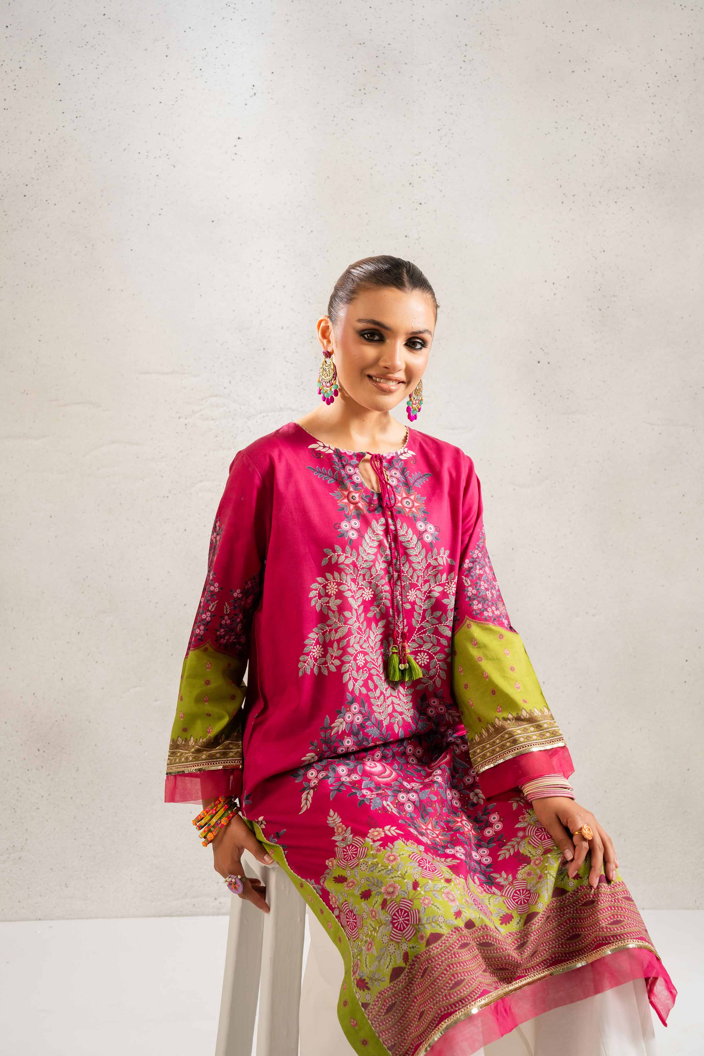 NishatUK - Pink Printed Lawn 1-piece ready to wear Shirt