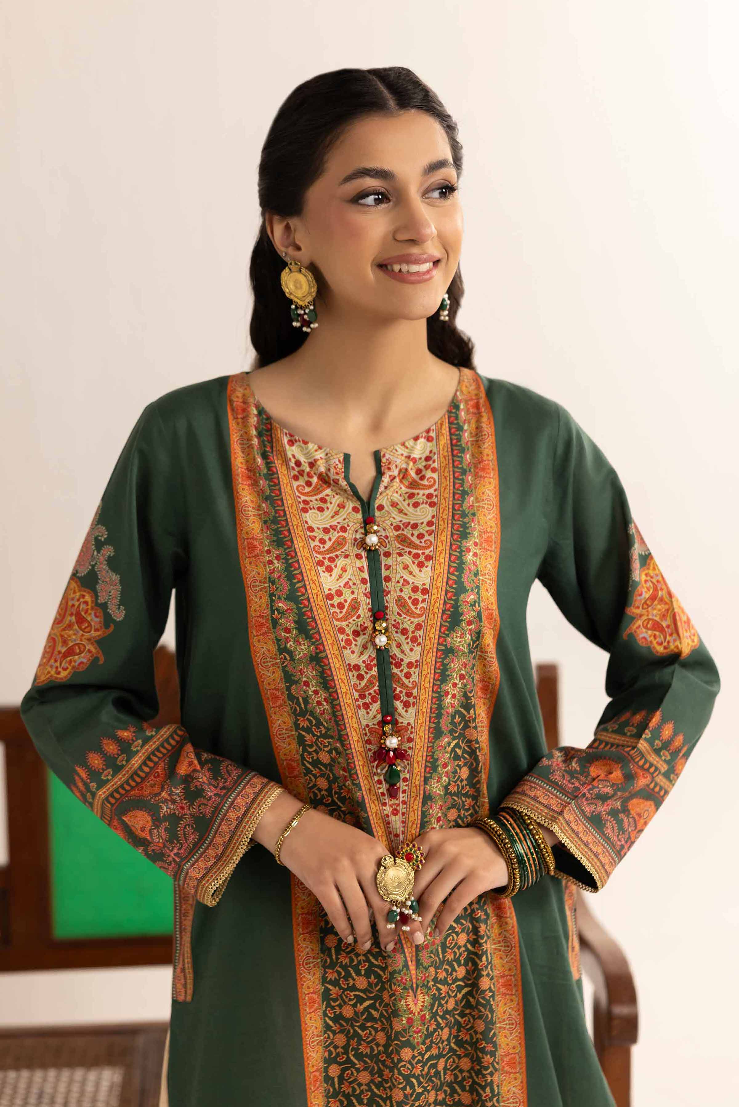 NishatUK - Pink Printed Lawn 1-piece ready to wear Shirt