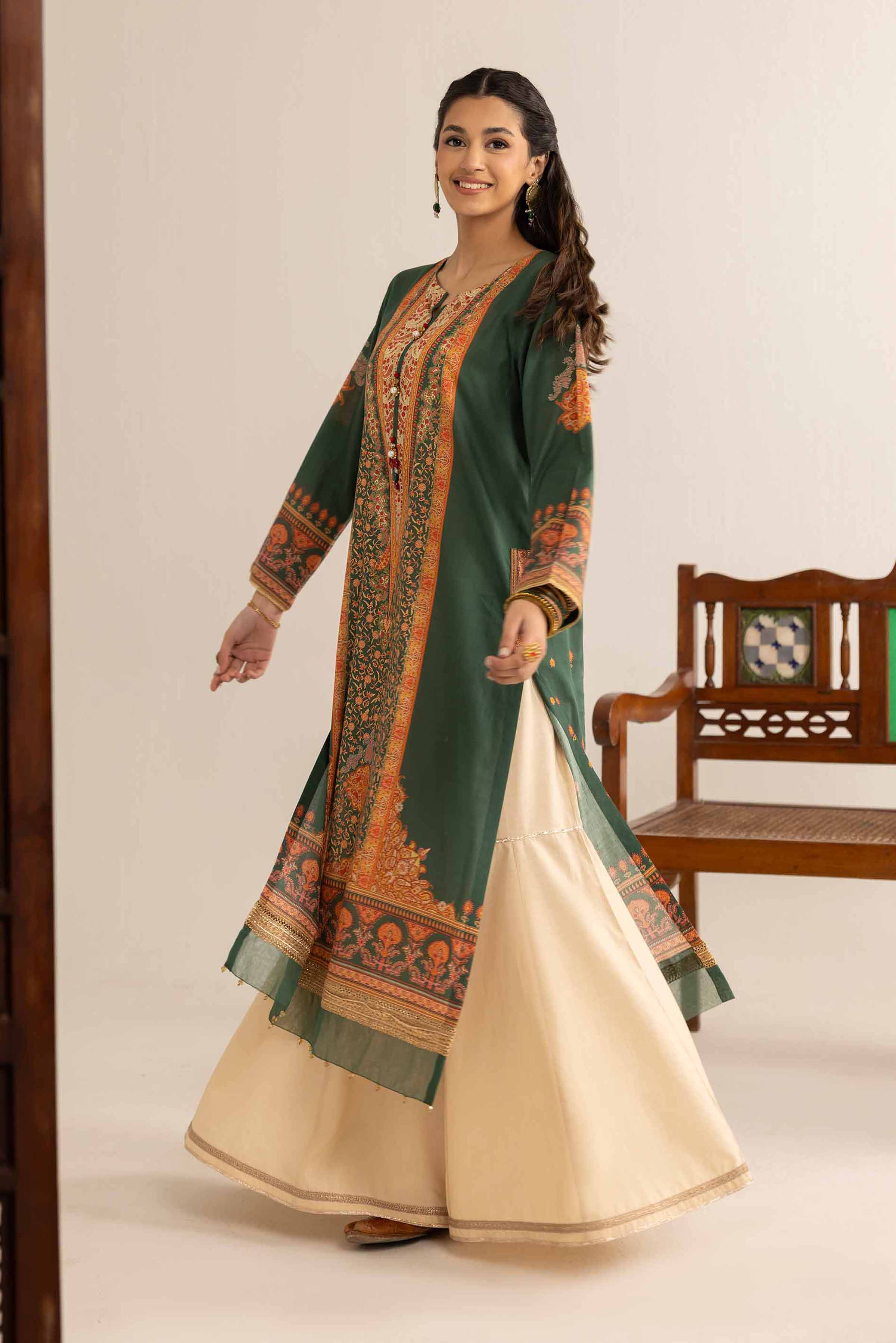 NishatUK - Pink Printed Lawn 1-piece ready to wear Shirt