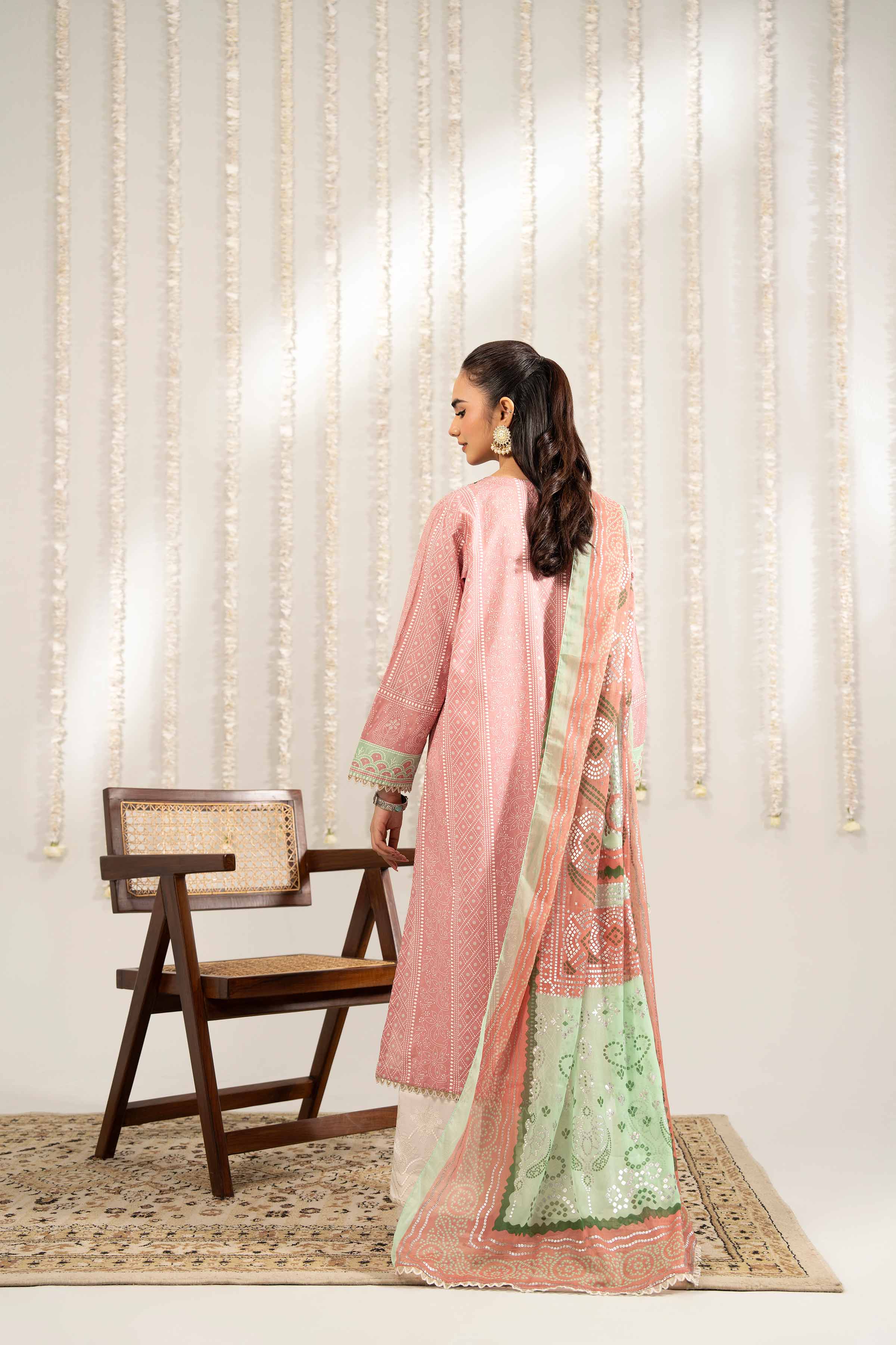 NishatUK - Pink Embroidered  Lawn 2-piece ready to wear Dress