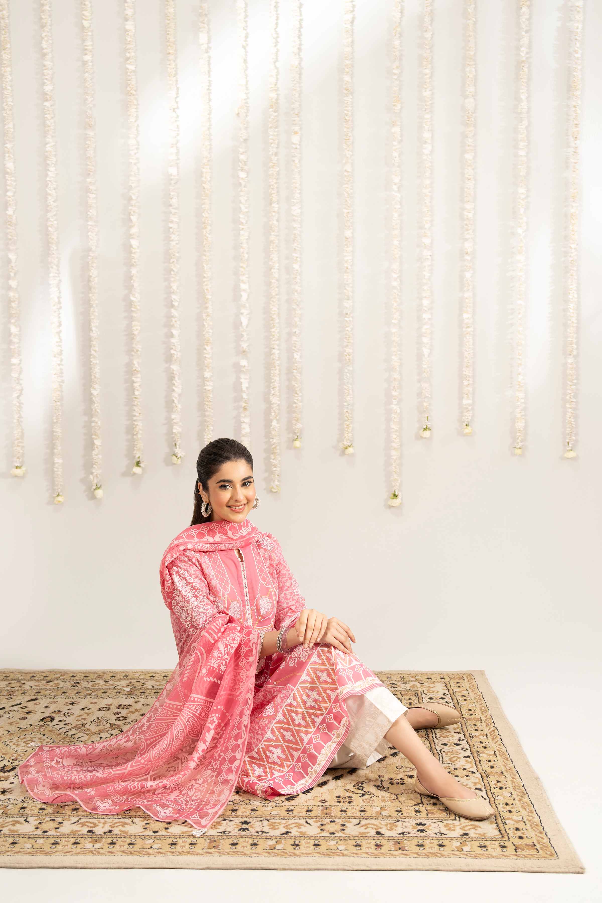 NishatUK - Pink Printed Lawn 2-piece ready to wear Dress