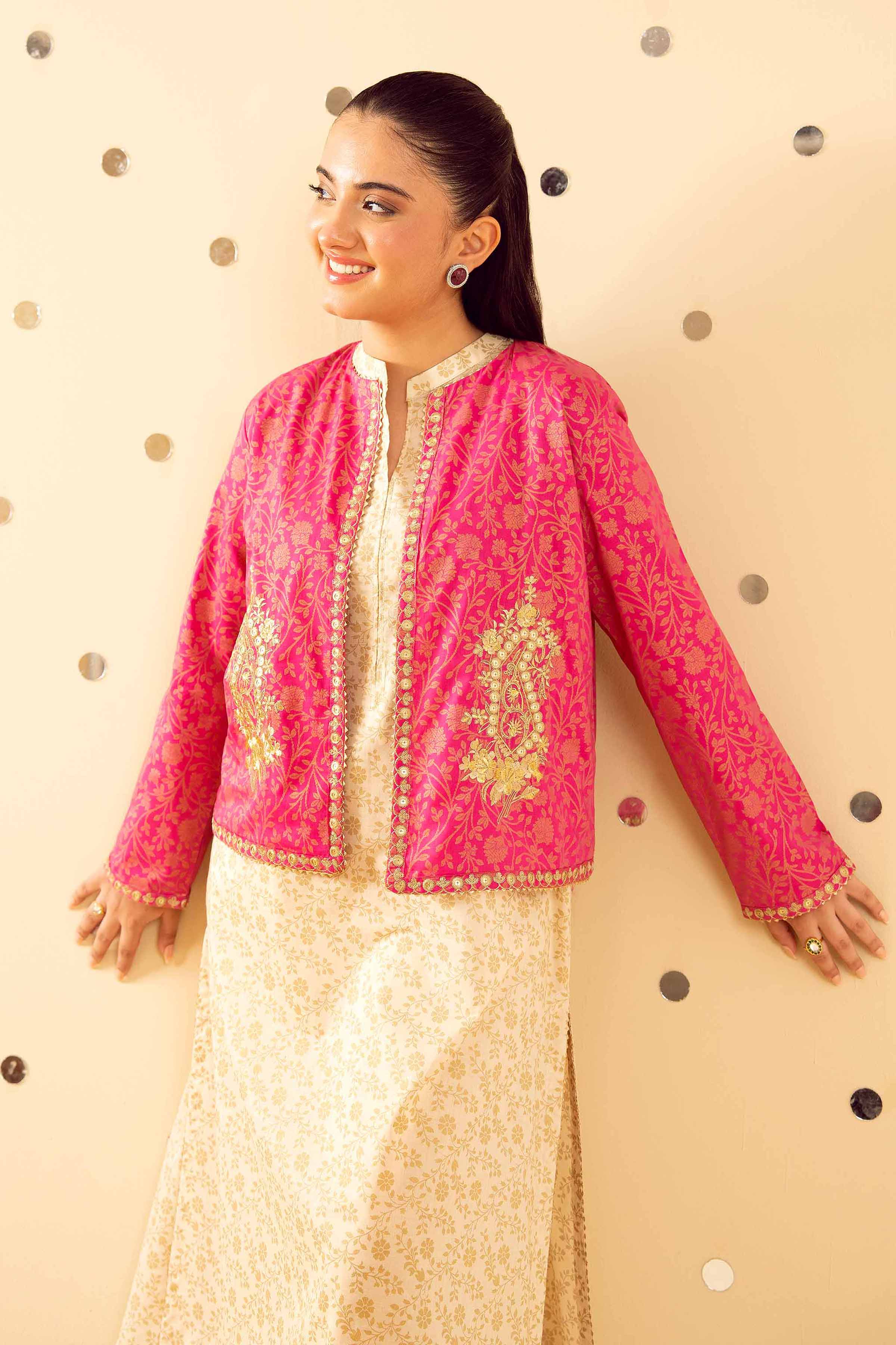 NishatUK - Beige Embroidered  Lawn 2-piece ready to wear Dress