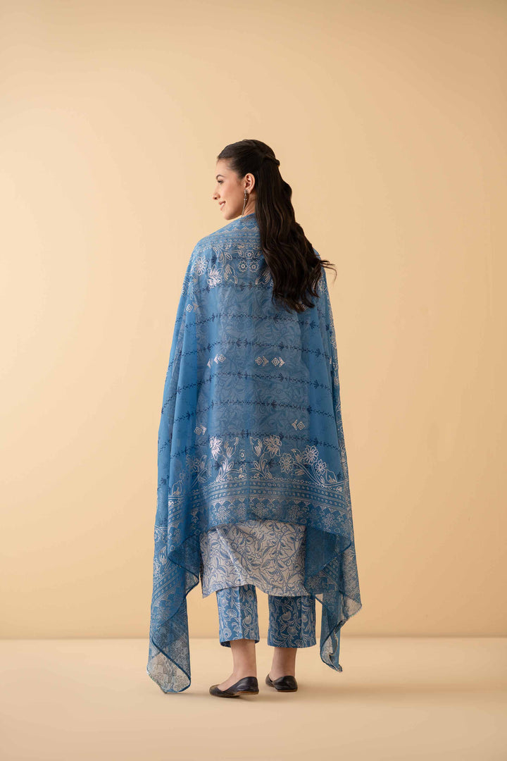 3 Piece - Printed Embroidered Suit - PE25-480 for Women - Pret Collection | Nishat | Shop Online