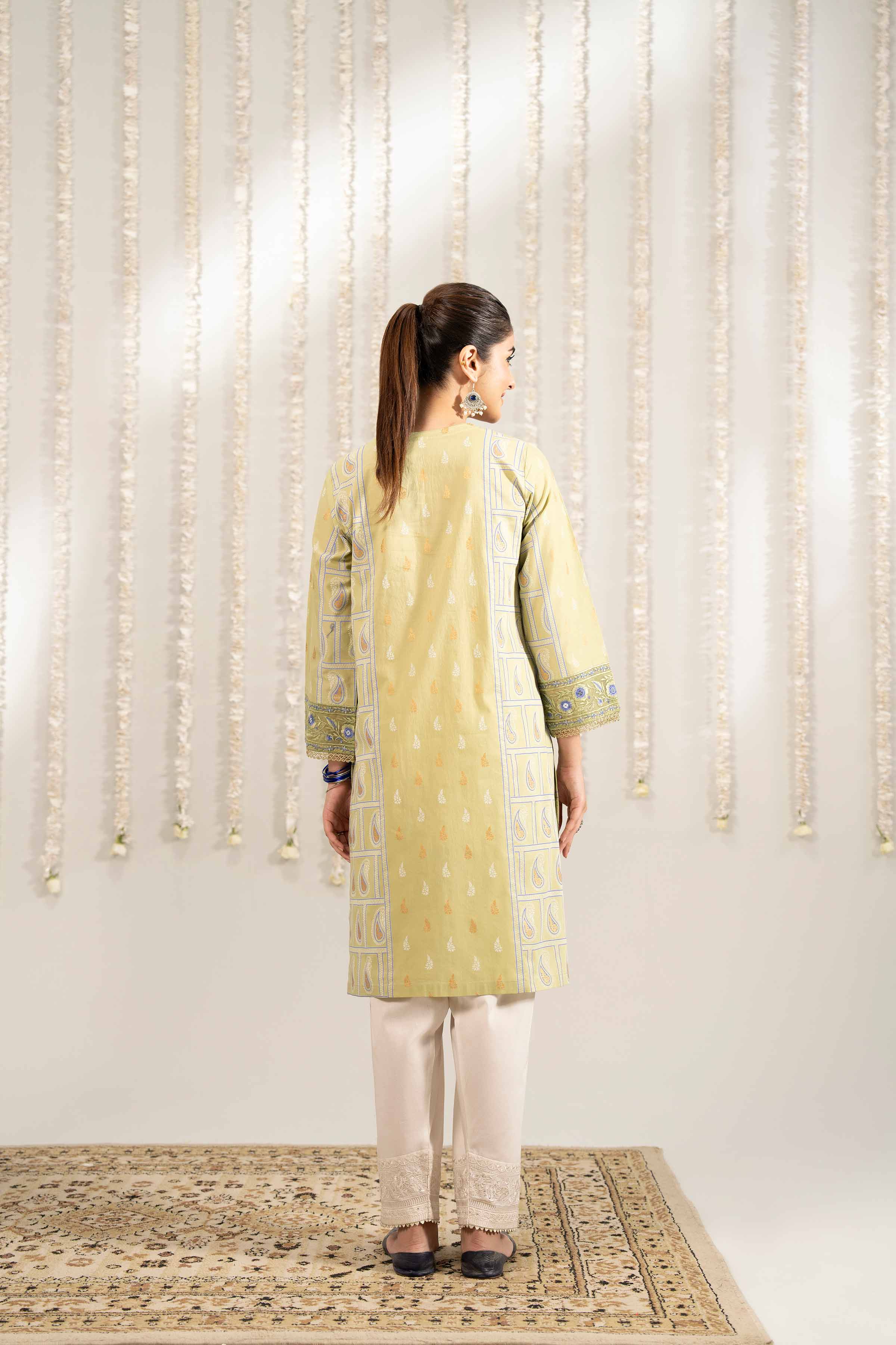 NishatUK - Green Embroidered Cambric 1-piece ready to wear Shirt