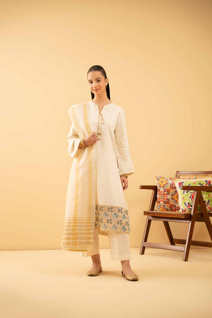 3 Piece - Embroidered Suit - PE25-496 for Women - Pret Collection | Nishat | Shop Online